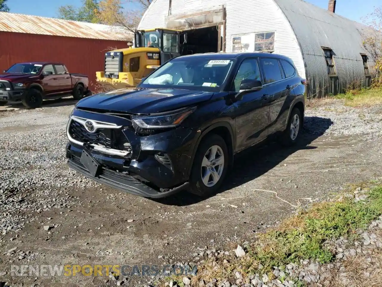 2 Photograph of a damaged car 5TDBZRBH0MS106411 TOYOTA HIGHLANDER 2021