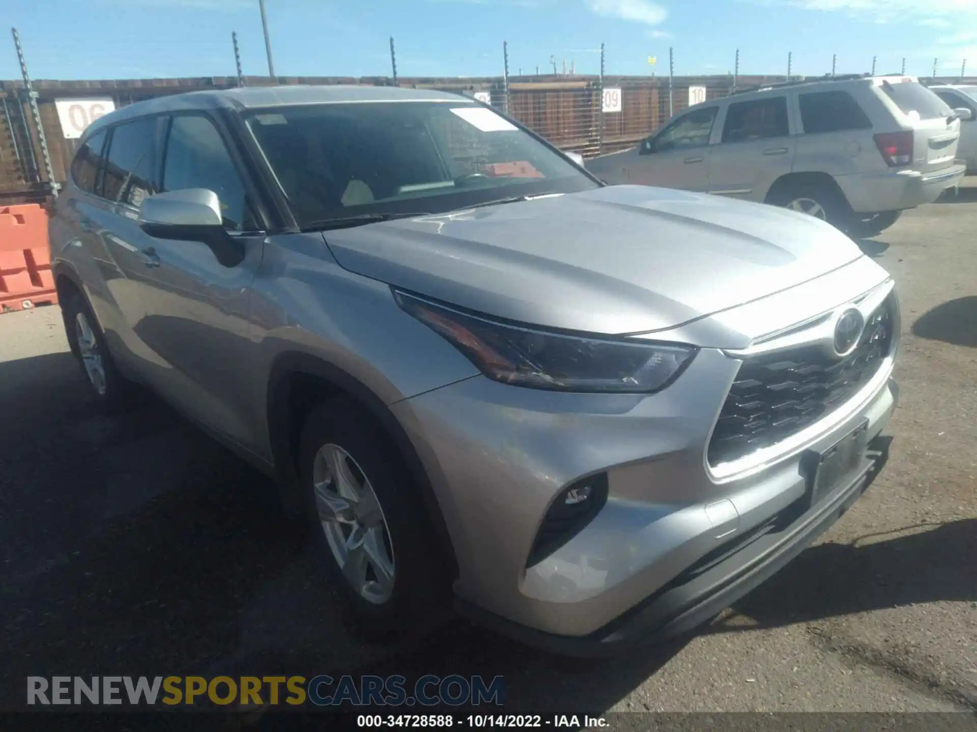 1 Photograph of a damaged car 5TDBZRBH0MS545947 TOYOTA HIGHLANDER 2021