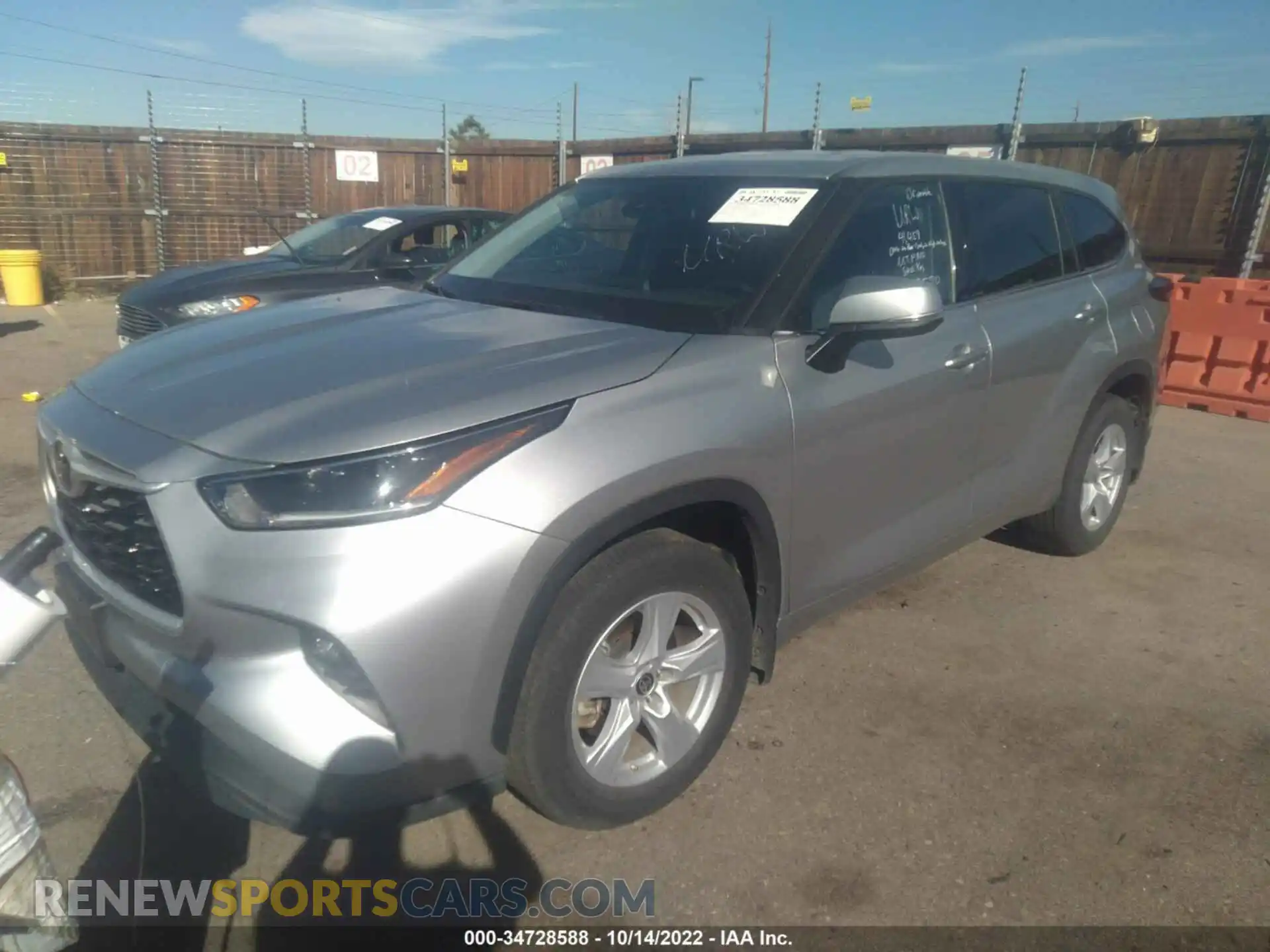2 Photograph of a damaged car 5TDBZRBH0MS545947 TOYOTA HIGHLANDER 2021