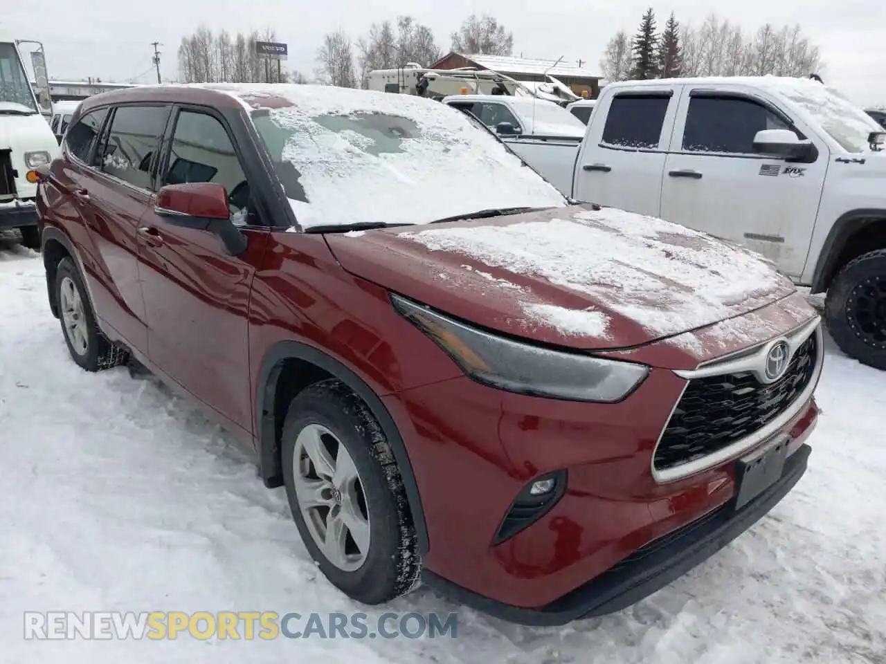 1 Photograph of a damaged car 5TDBZRBH1MS101928 TOYOTA HIGHLANDER 2021