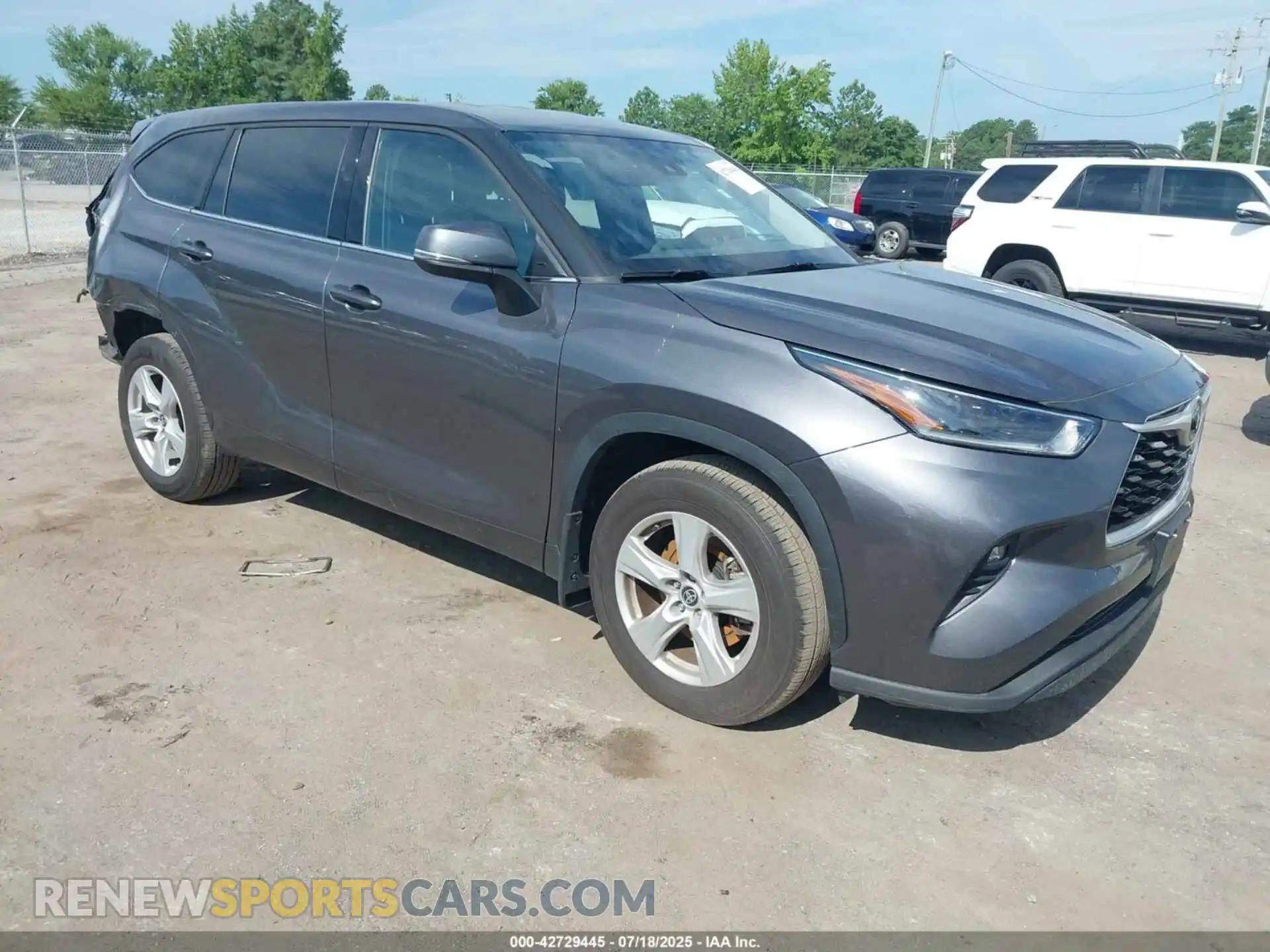 1 Photograph of a damaged car 5TDBZRBH1MS111522 TOYOTA HIGHLANDER 2021