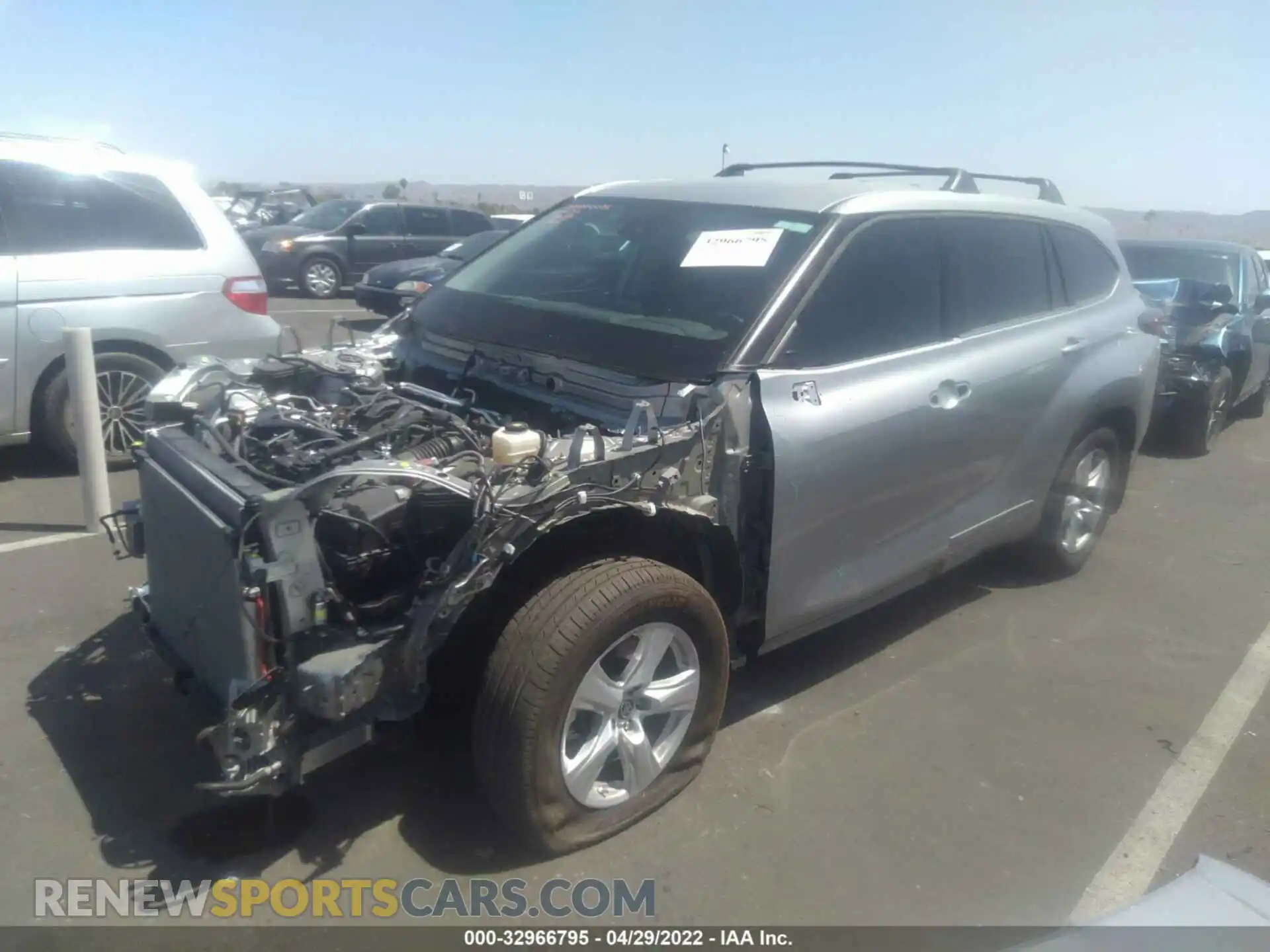 2 Photograph of a damaged car 5TDBZRBH1MS126957 TOYOTA HIGHLANDER 2021
