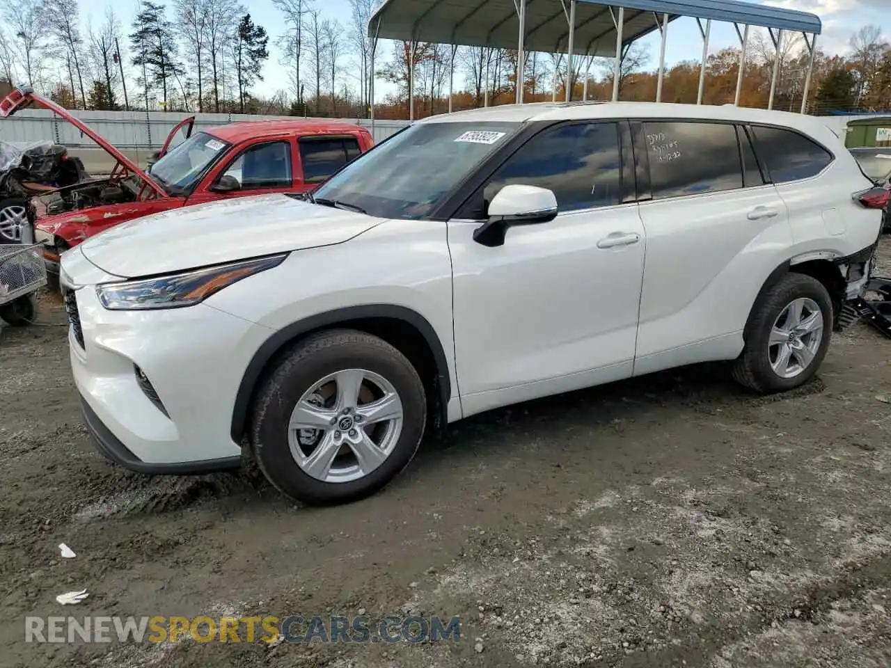 1 Photograph of a damaged car 5TDBZRBH1MS126988 TOYOTA HIGHLANDER 2021