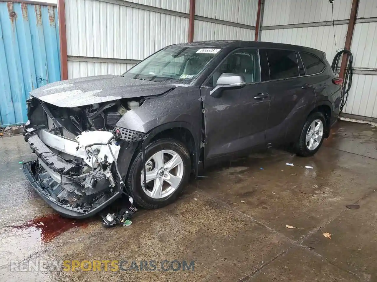 1 Photograph of a damaged car 5TDBZRBH1MS135688 TOYOTA HIGHLANDER 2021