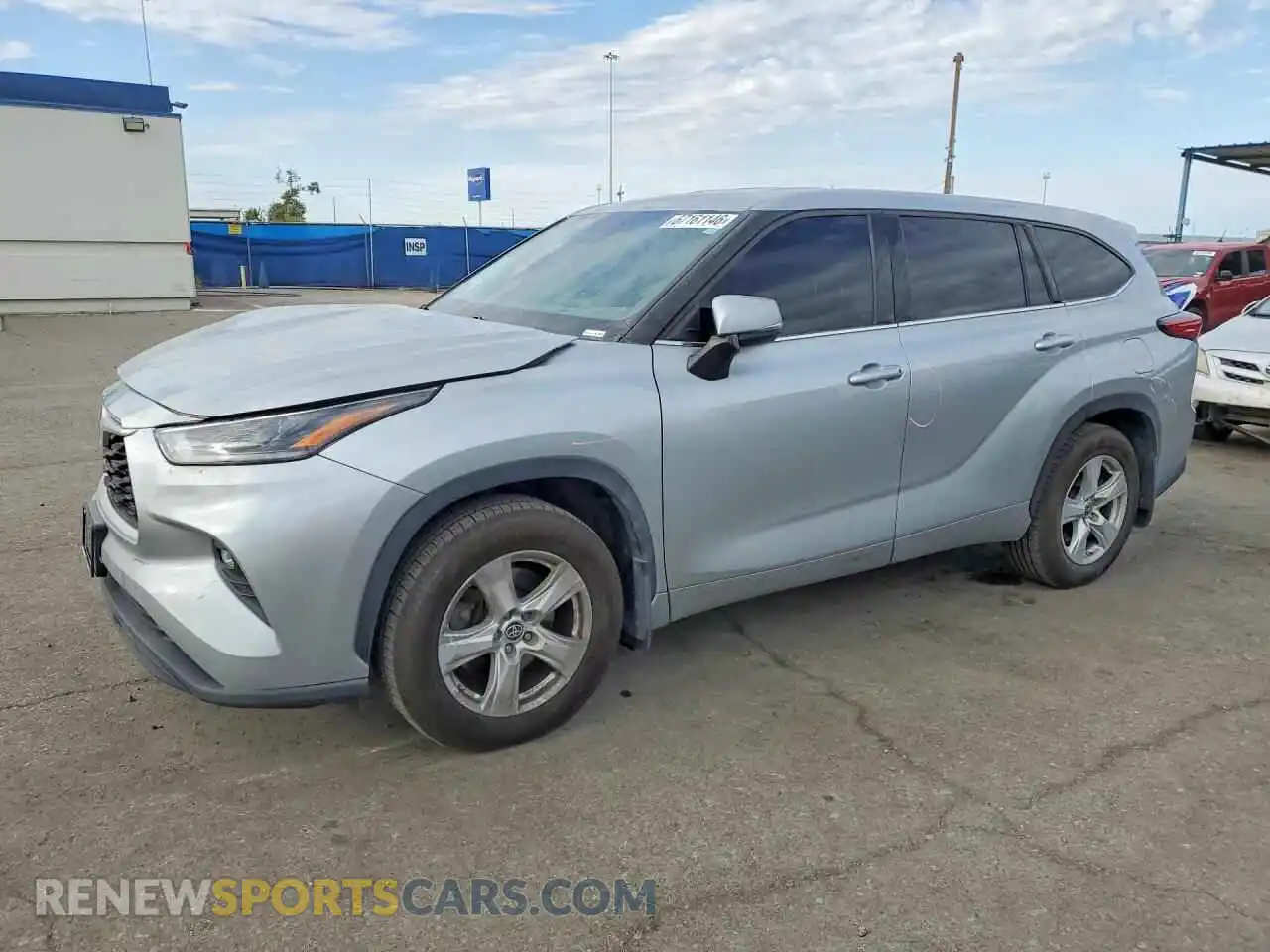 1 Photograph of a damaged car 5TDBZRBH1MS528249 TOYOTA HIGHLANDER 2021