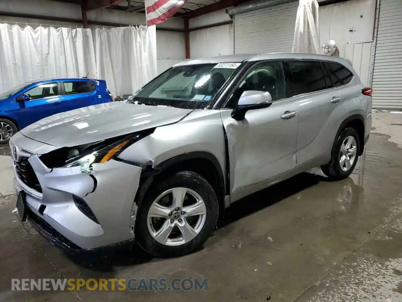 1 Photograph of a damaged car 5TDBZRBH2MS089515 TOYOTA HIGHLANDER 2021