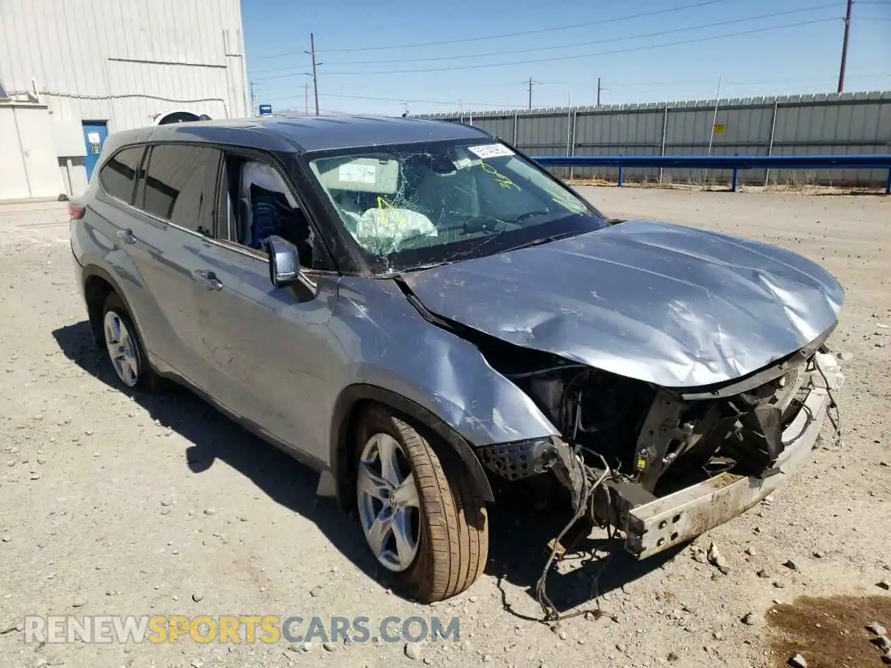 1 Photograph of a damaged car 5TDBZRBH2MS146411 TOYOTA HIGHLANDER 2021