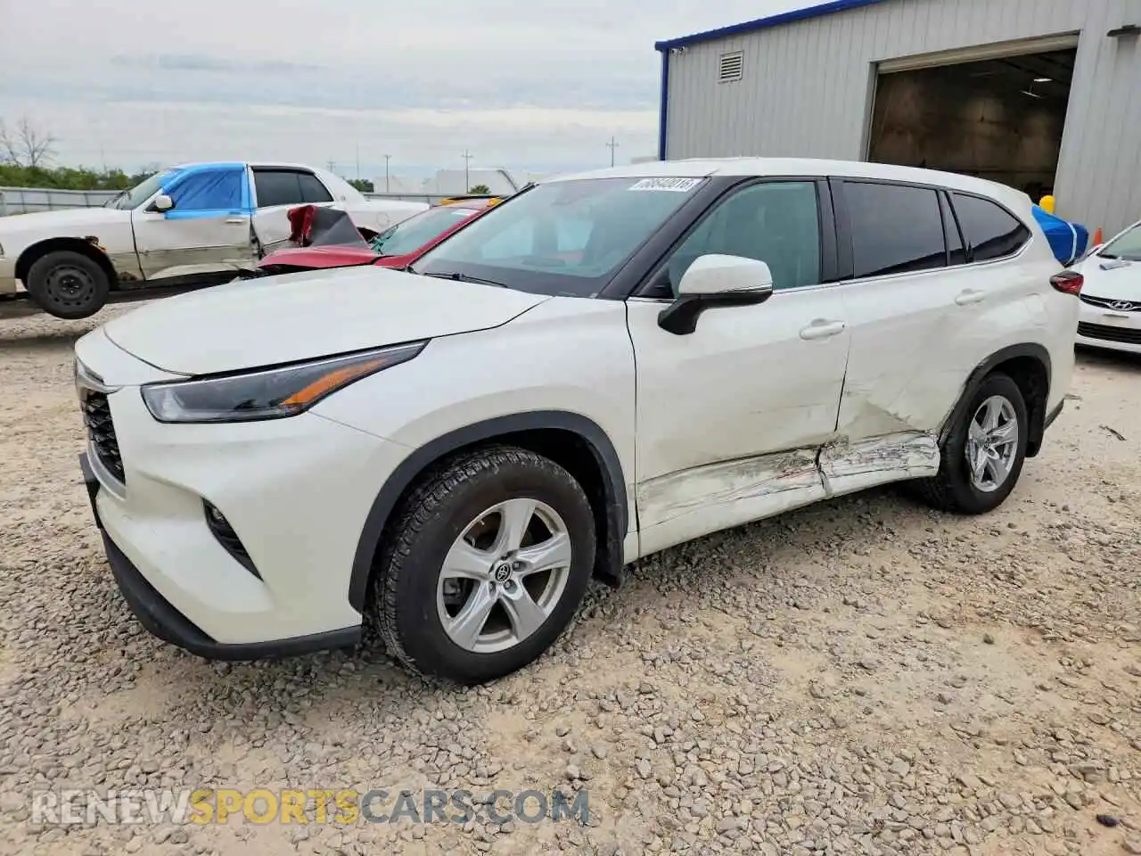 1 fotografías del automóvil dañado 5TDBZRBH2MS536277 TOYOTA HIGHLANDER 2021