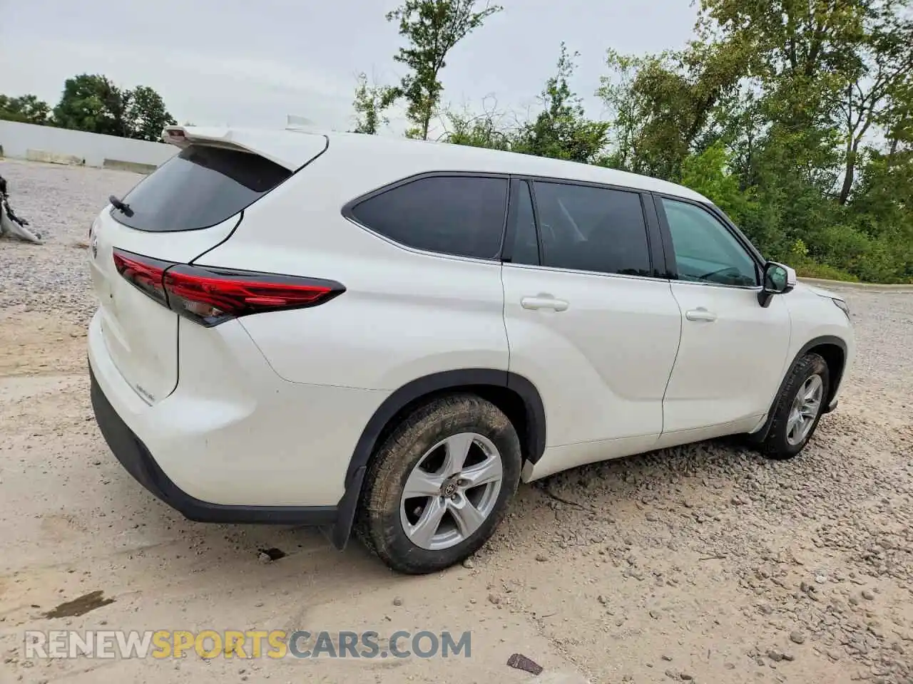 3 fotografías del automóvil dañado 5TDBZRBH2MS536277 TOYOTA HIGHLANDER 2021