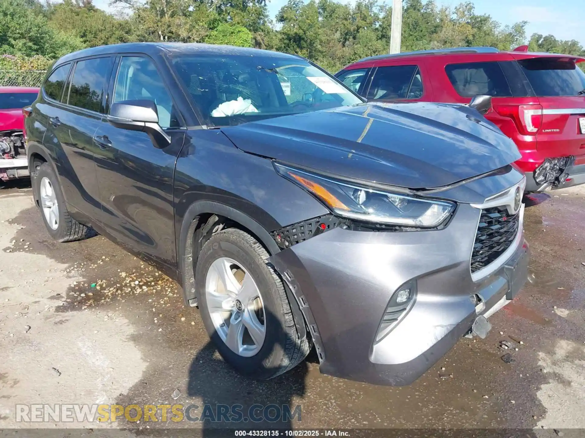 1 Photograph of a damaged car 5TDBZRBH2MS558294 TOYOTA HIGHLANDER 2021