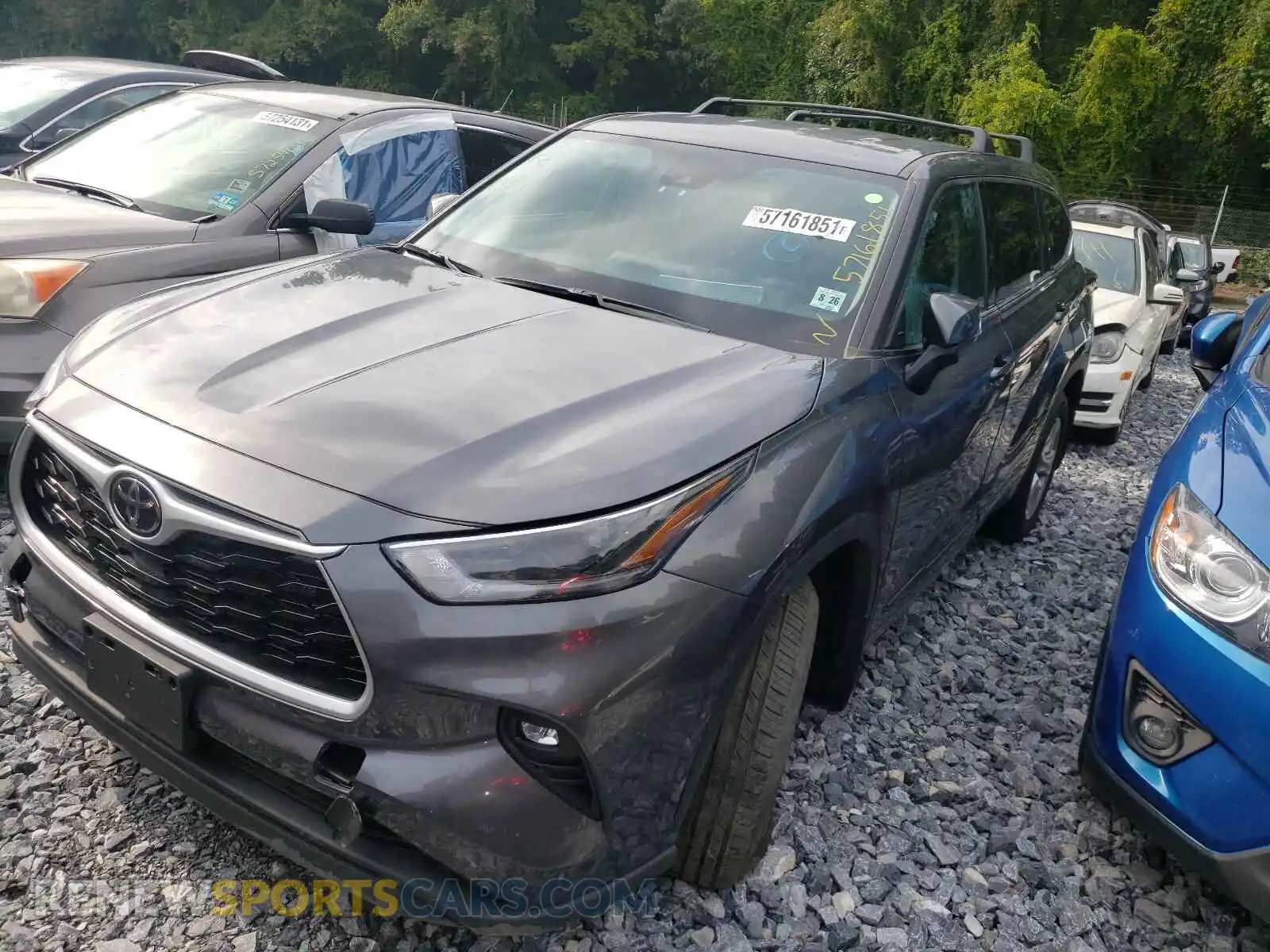 2 Photograph of a damaged car 5TDBZRBH3MS129942 TOYOTA HIGHLANDER 2021