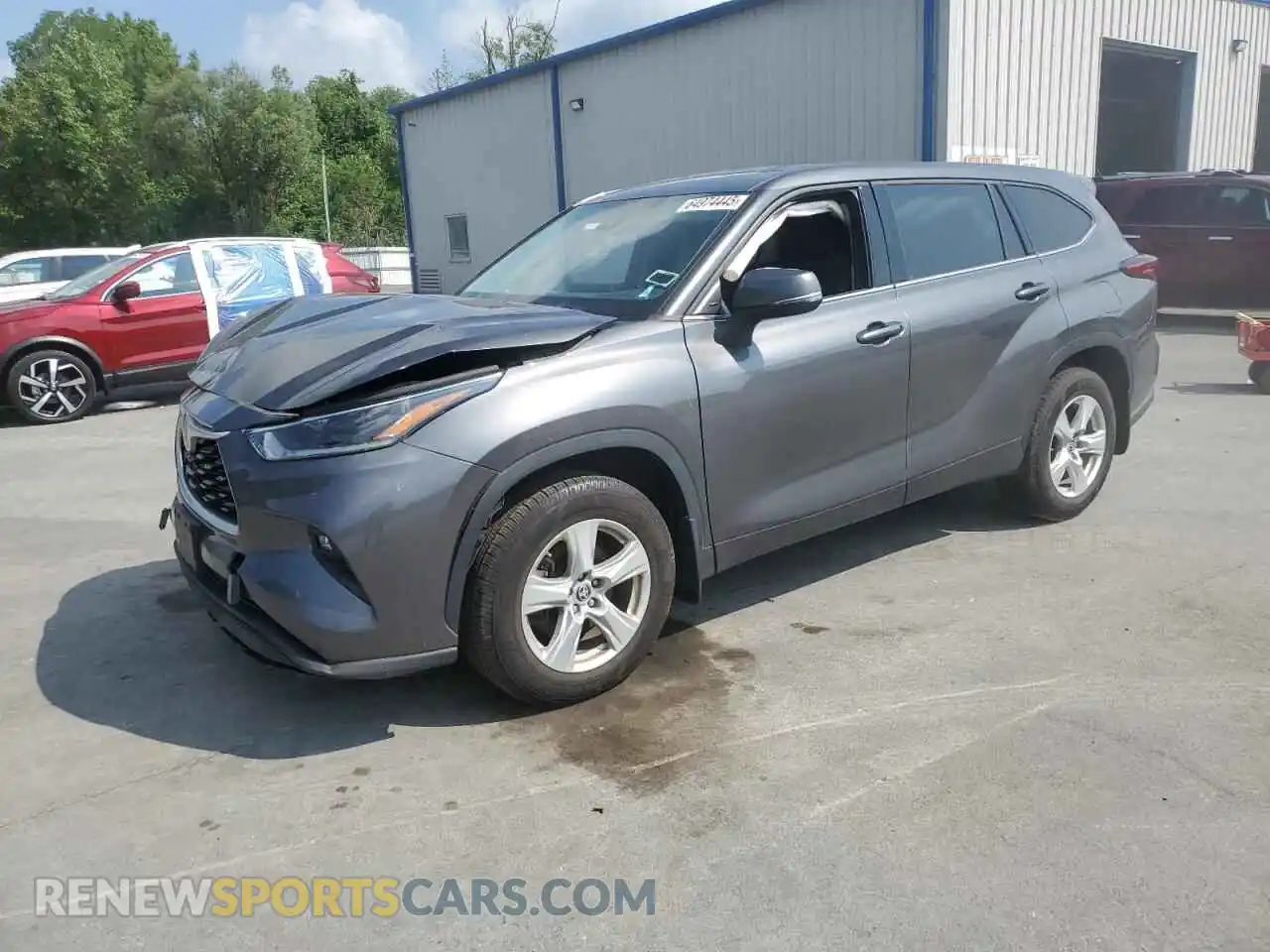 1 fotografías del automóvil dañado 5TDBZRBH3MS155909 TOYOTA HIGHLANDER 2021