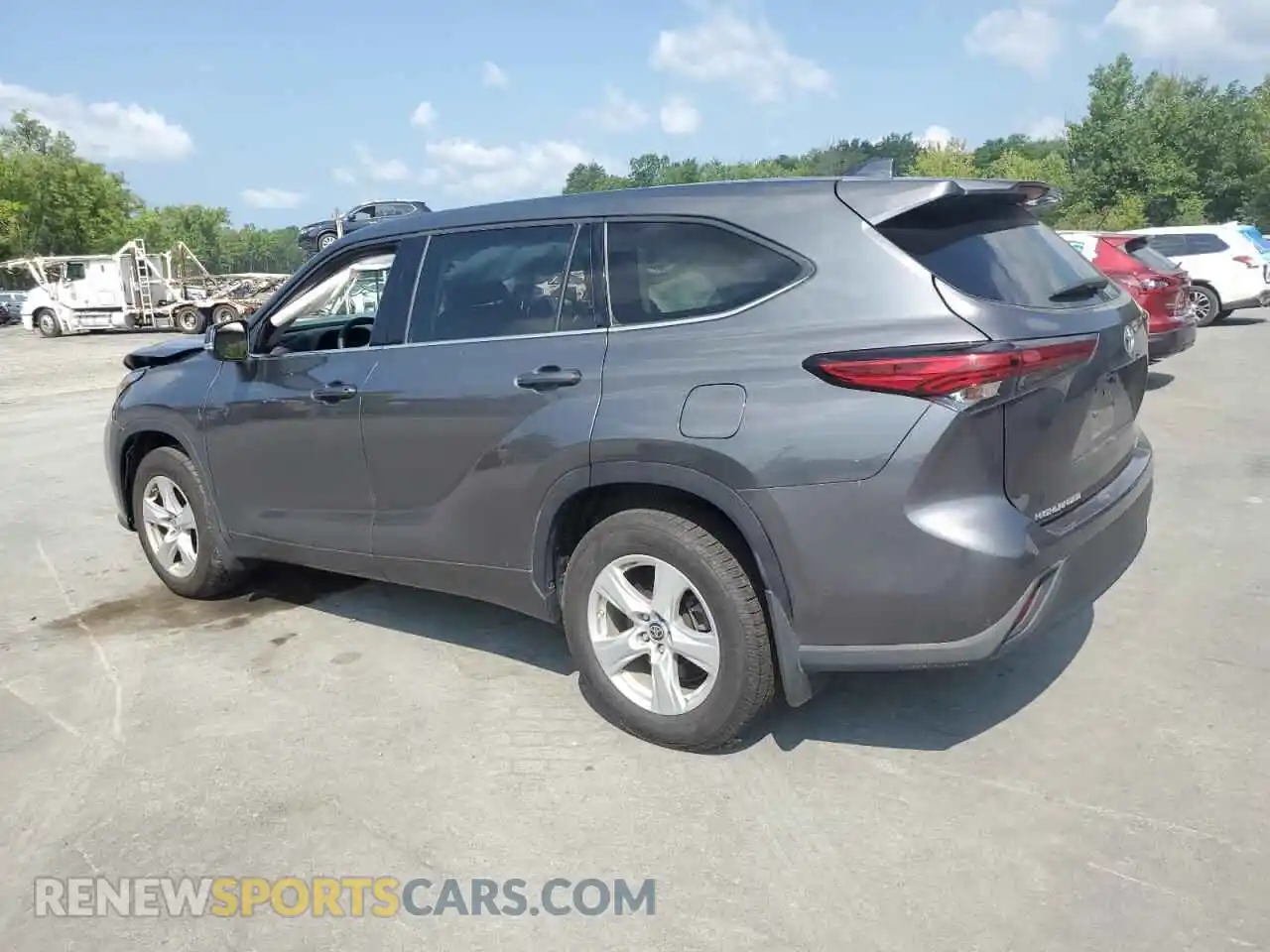 2 fotografías del automóvil dañado 5TDBZRBH3MS155909 TOYOTA HIGHLANDER 2021