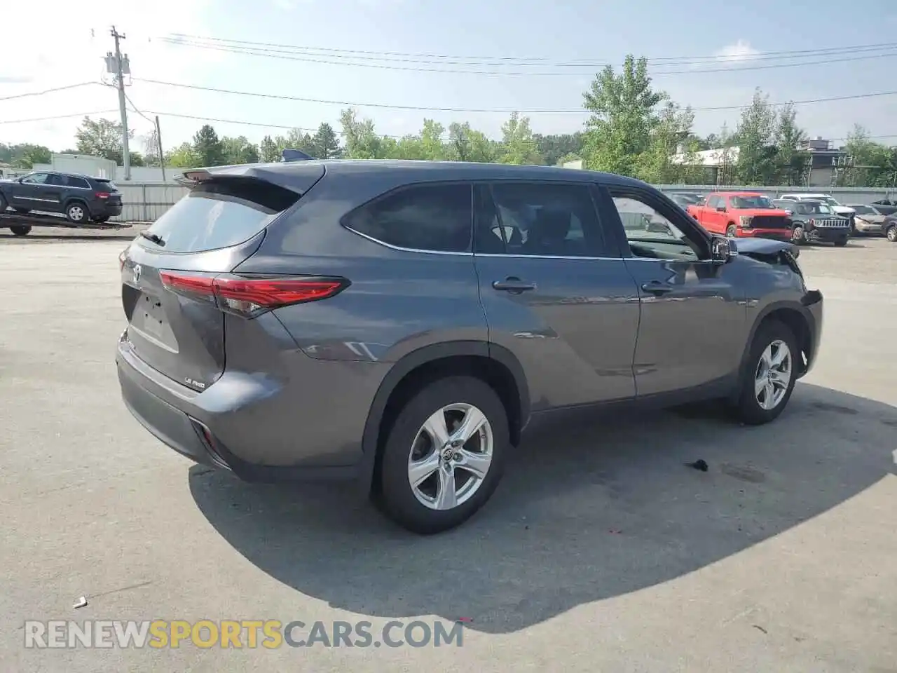 3 fotografías del automóvil dañado 5TDBZRBH3MS155909 TOYOTA HIGHLANDER 2021