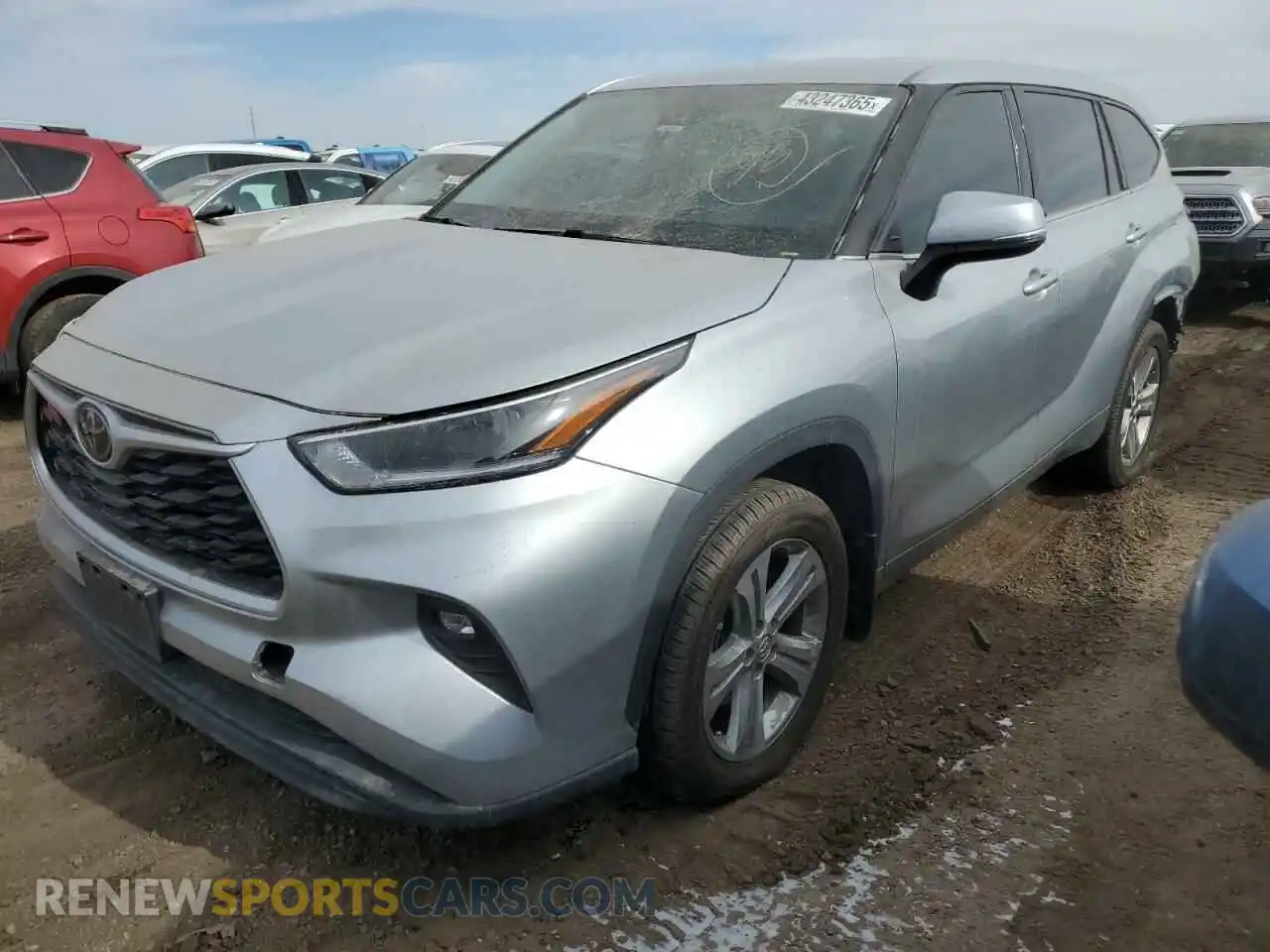 1 Фотография поврежденного автомобиля 5TDBZRBH3MS543822 TOYOTA HIGHLANDER 2021