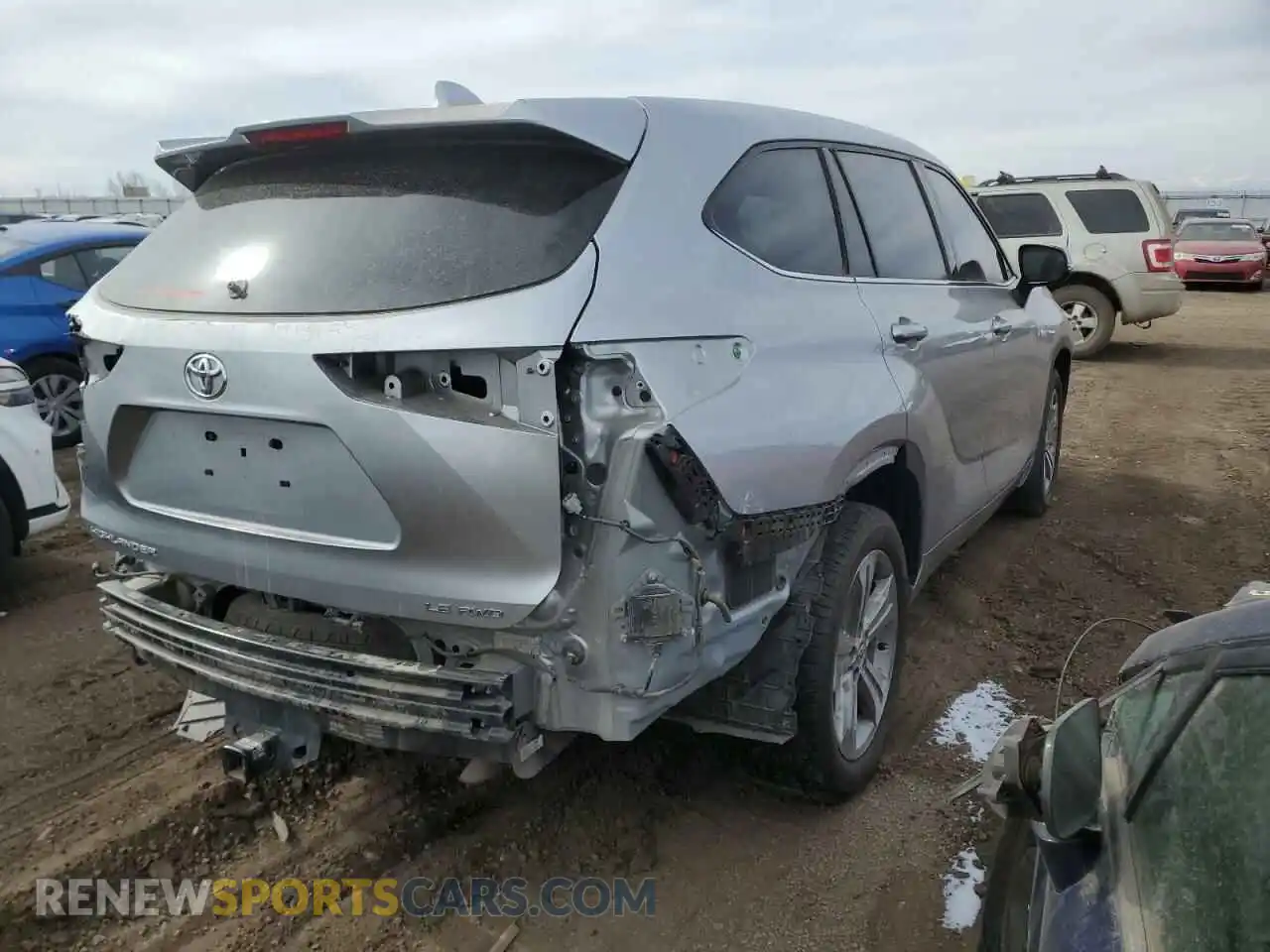 3 Фотография поврежденного автомобиля 5TDBZRBH3MS543822 TOYOTA HIGHLANDER 2021