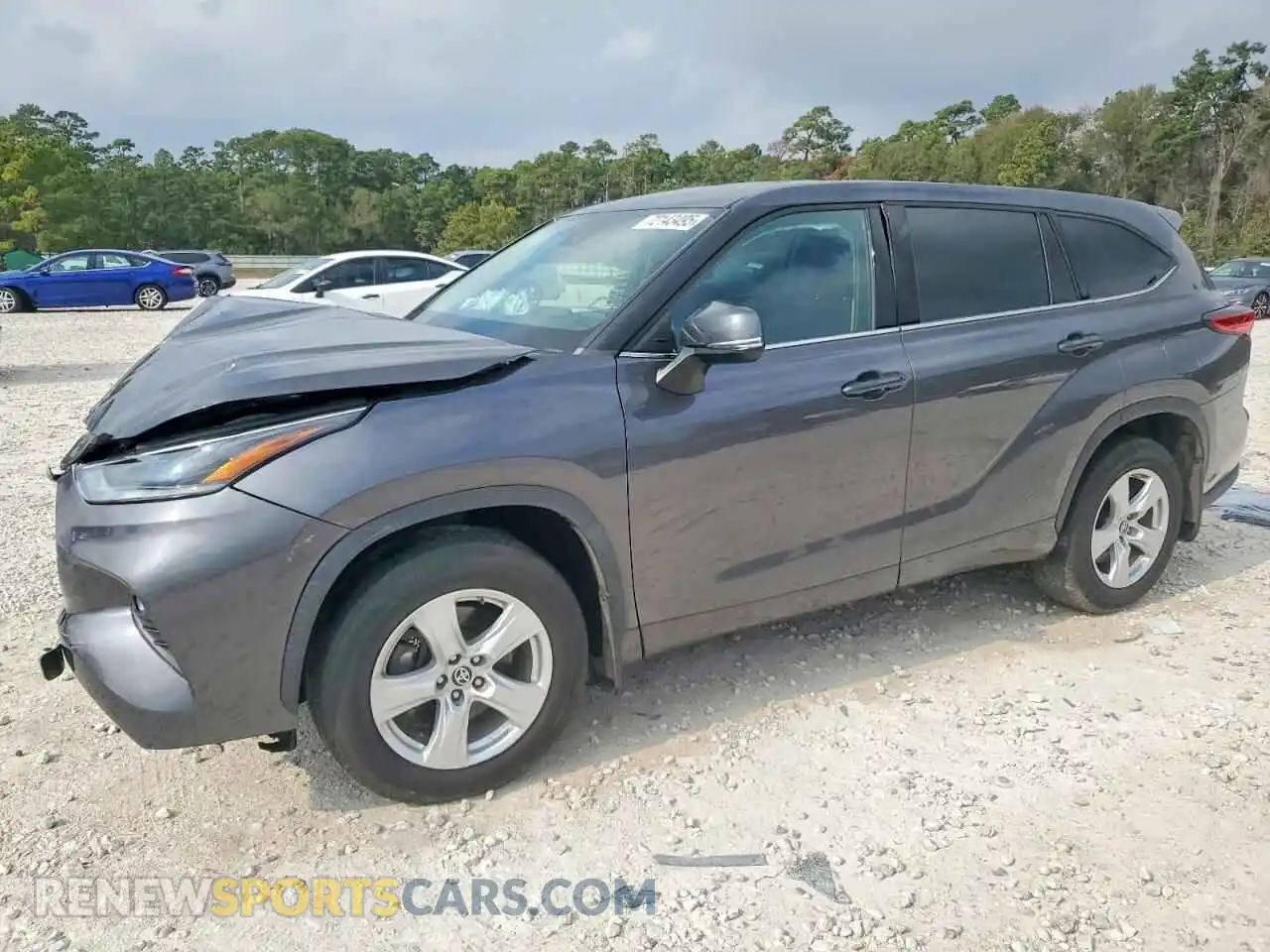 1 Photograph of a damaged car 5TDBZRBH4MS117881 TOYOTA HIGHLANDER 2021