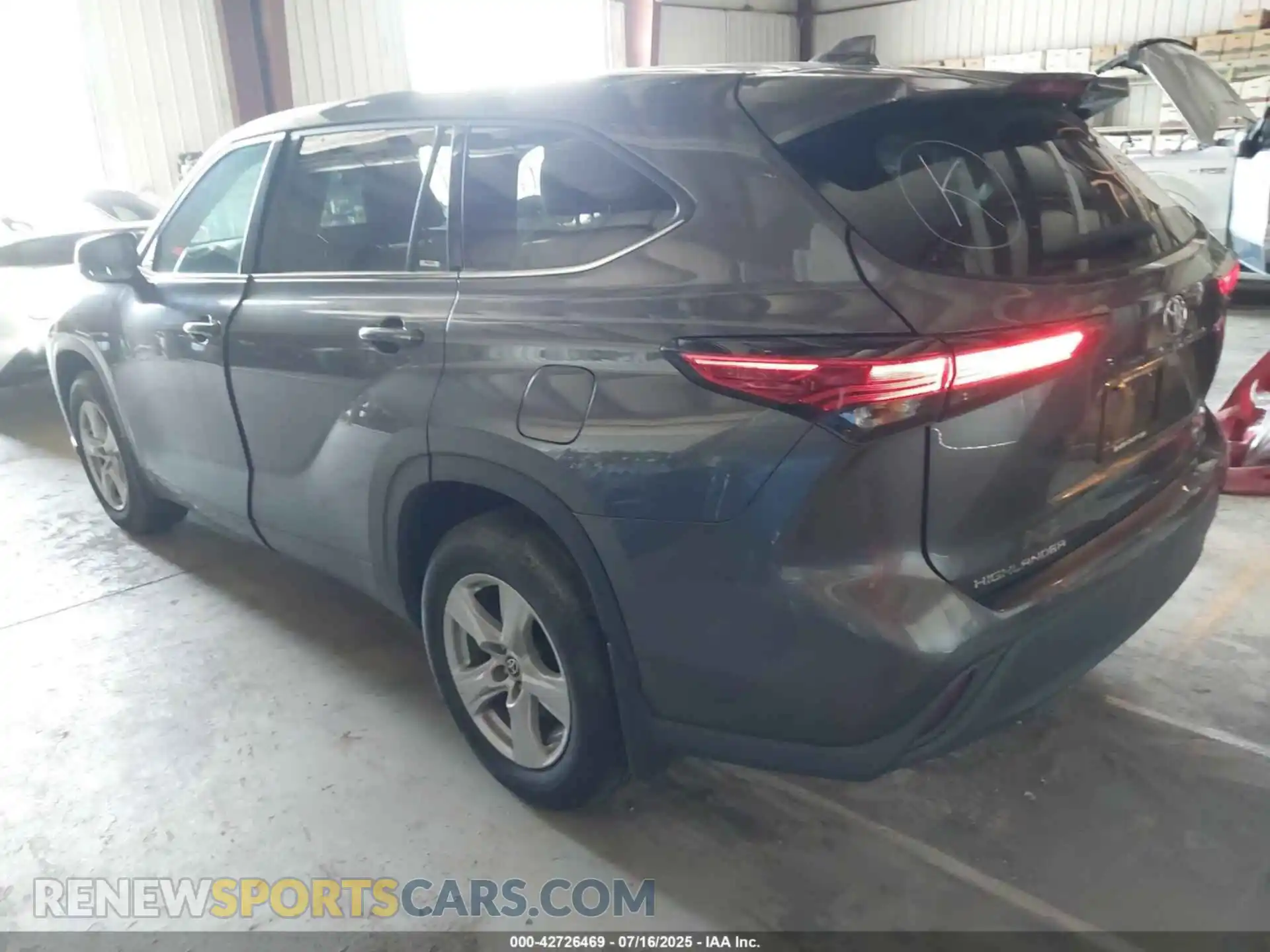 3 Photograph of a damaged car 5TDBZRBH4MS123650 TOYOTA HIGHLANDER 2021