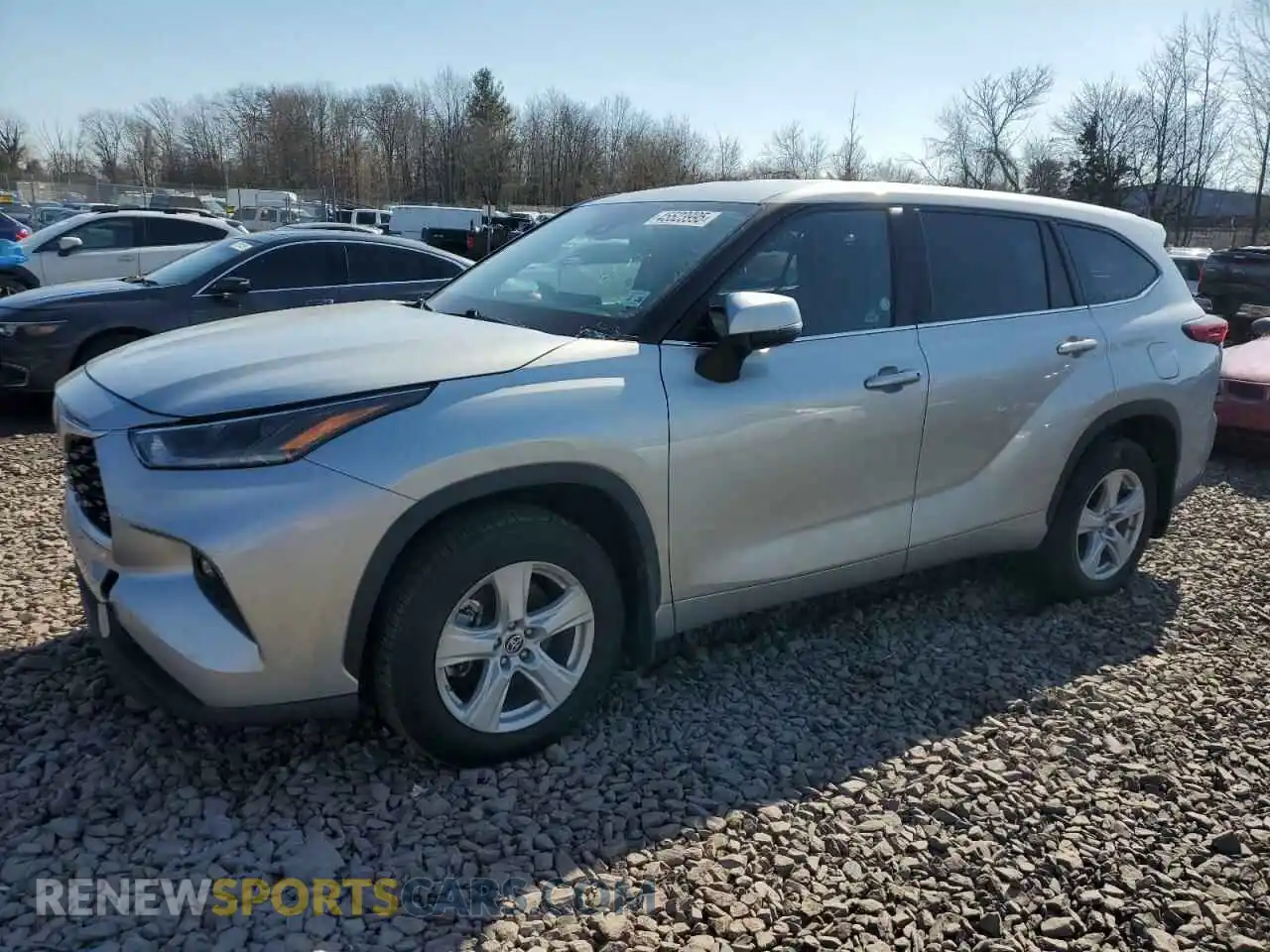 1 Photograph of a damaged car 5TDBZRBH4MS546244 TOYOTA HIGHLANDER 2021