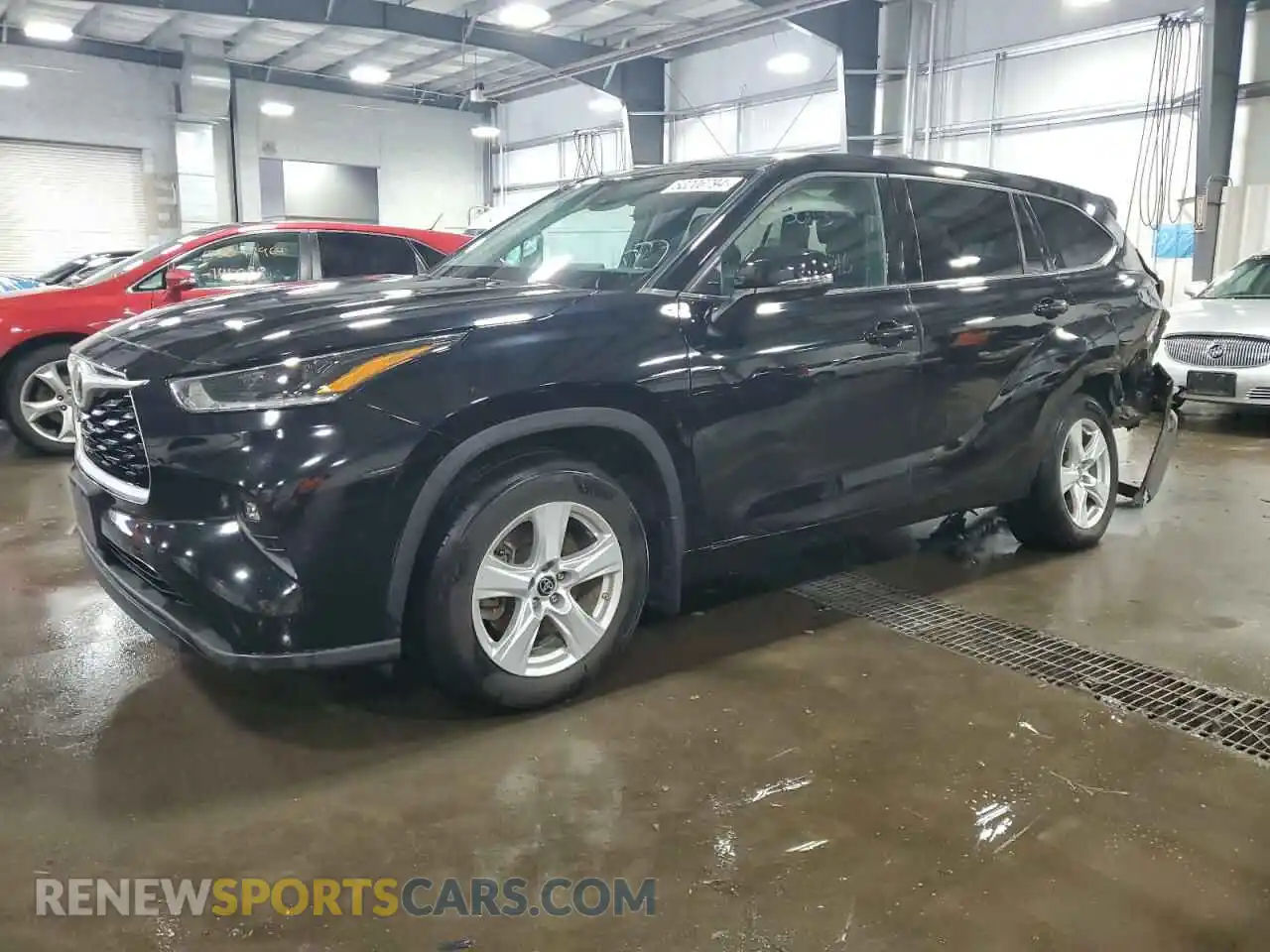 1 Photograph of a damaged car 5TDBZRBH4MS546549 TOYOTA HIGHLANDER 2021