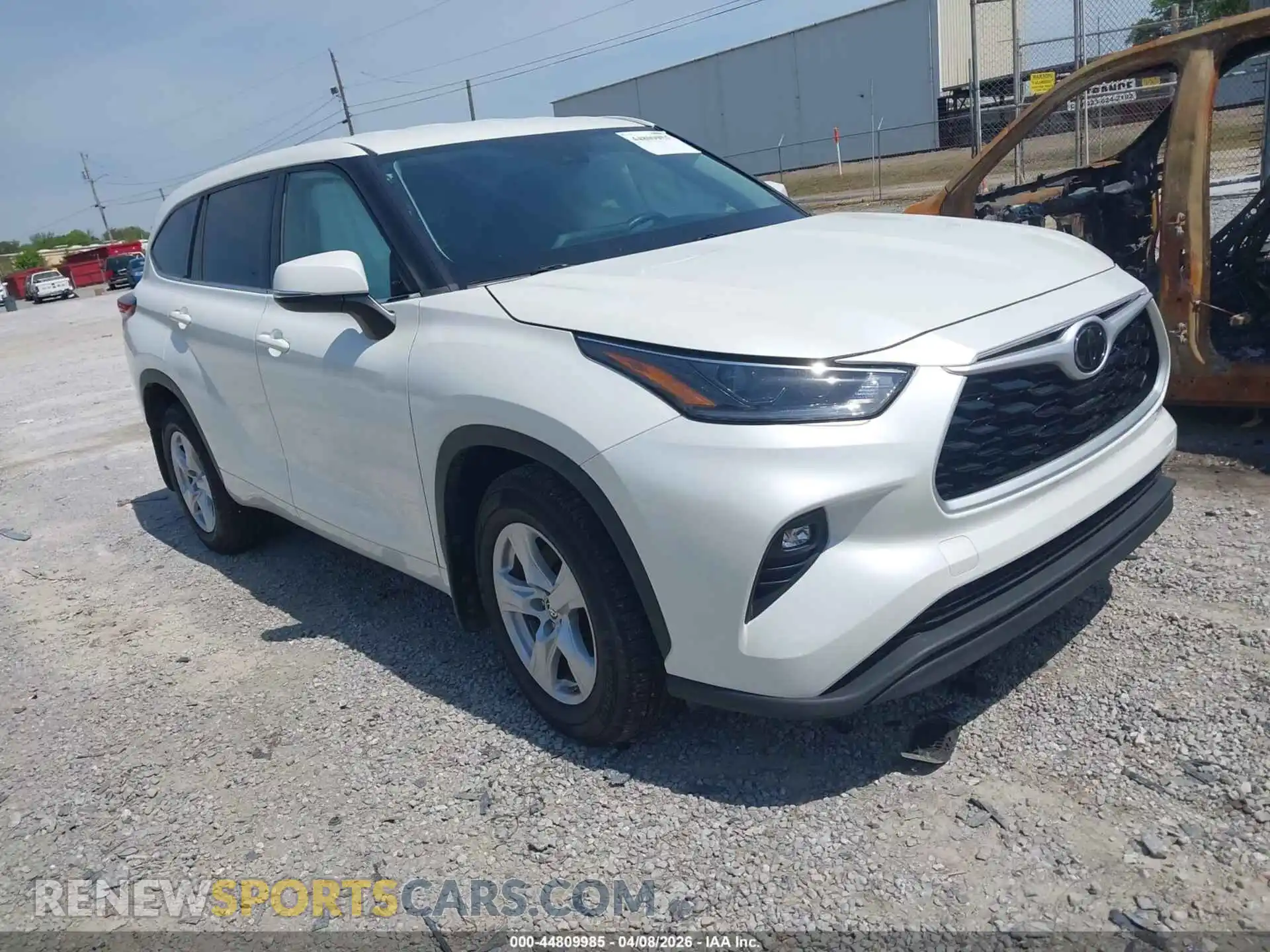 1 Photograph of a damaged car 5TDBZRBH5MS058047 TOYOTA HIGHLANDER 2021