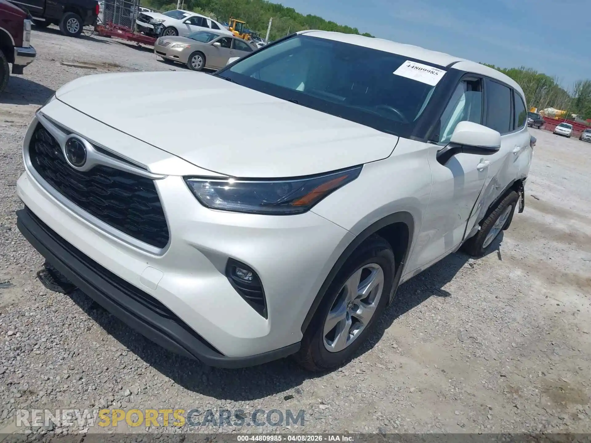 2 Photograph of a damaged car 5TDBZRBH5MS058047 TOYOTA HIGHLANDER 2021