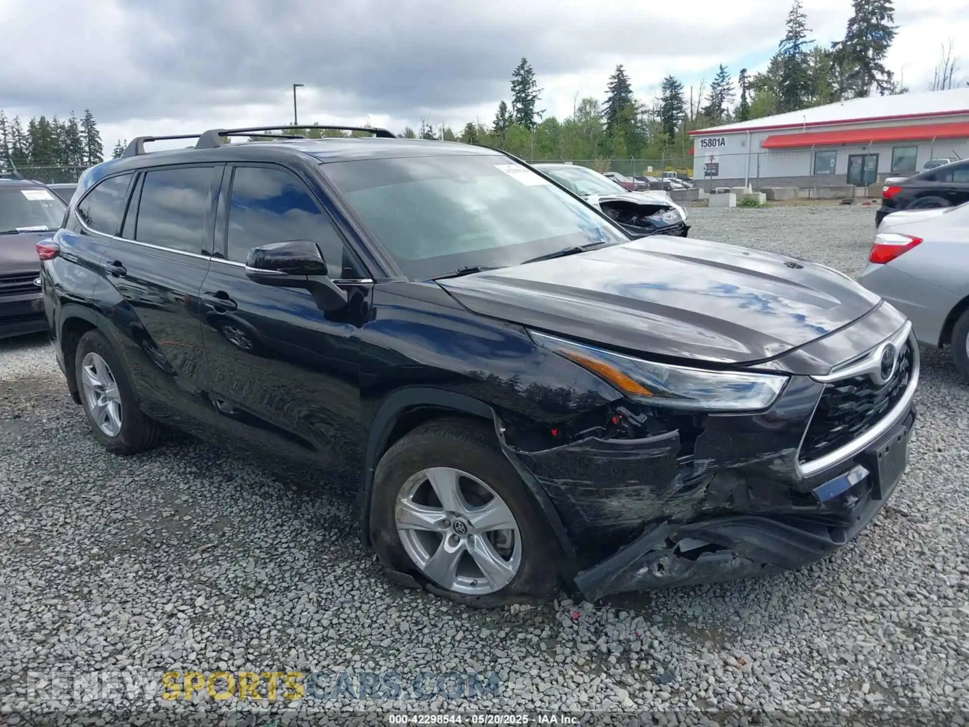 1 Photograph of a damaged car 5TDBZRBH5MS150596 TOYOTA HIGHLANDER 2021