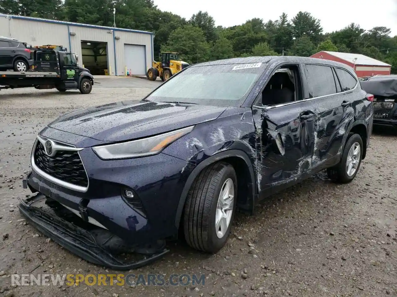 1 Photograph of a damaged car 5TDBZRBH5MS158908 TOYOTA HIGHLANDER 2021