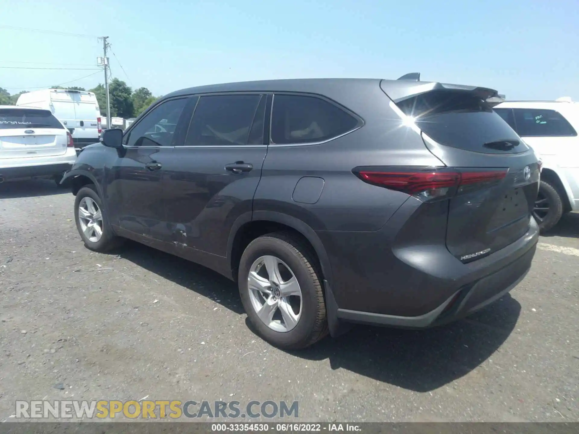 3 Фотография поврежденного автомобиля 5TDBZRBH5MS542638 TOYOTA HIGHLANDER 2021