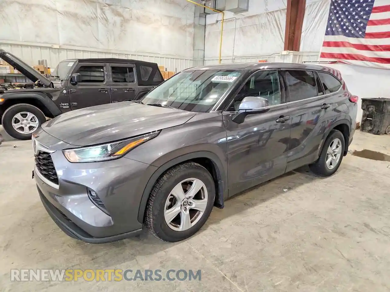 1 Photograph of a damaged car 5TDBZRBH6MS091722 TOYOTA HIGHLANDER 2021