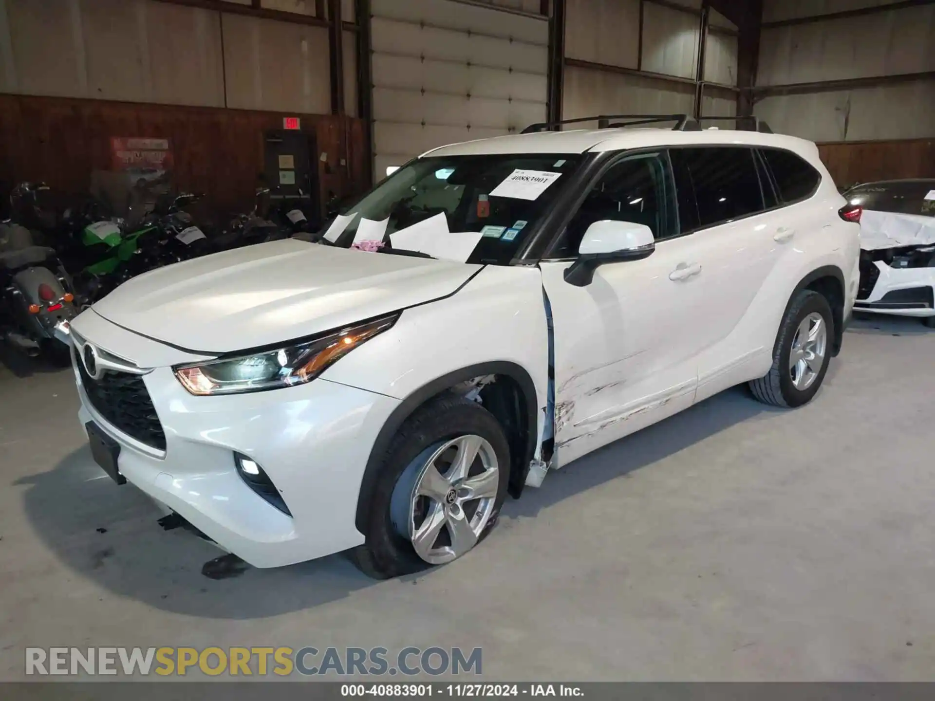 2 Photograph of a damaged car 5TDBZRBH6MS137596 TOYOTA HIGHLANDER 2021
