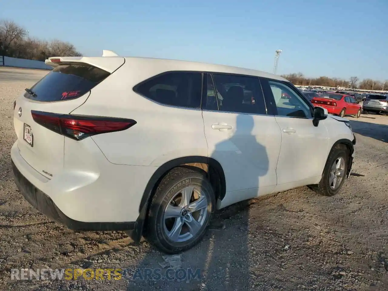 3 fotografías del automóvil dañado 5TDBZRBH6MS543426 TOYOTA HIGHLANDER 2021
