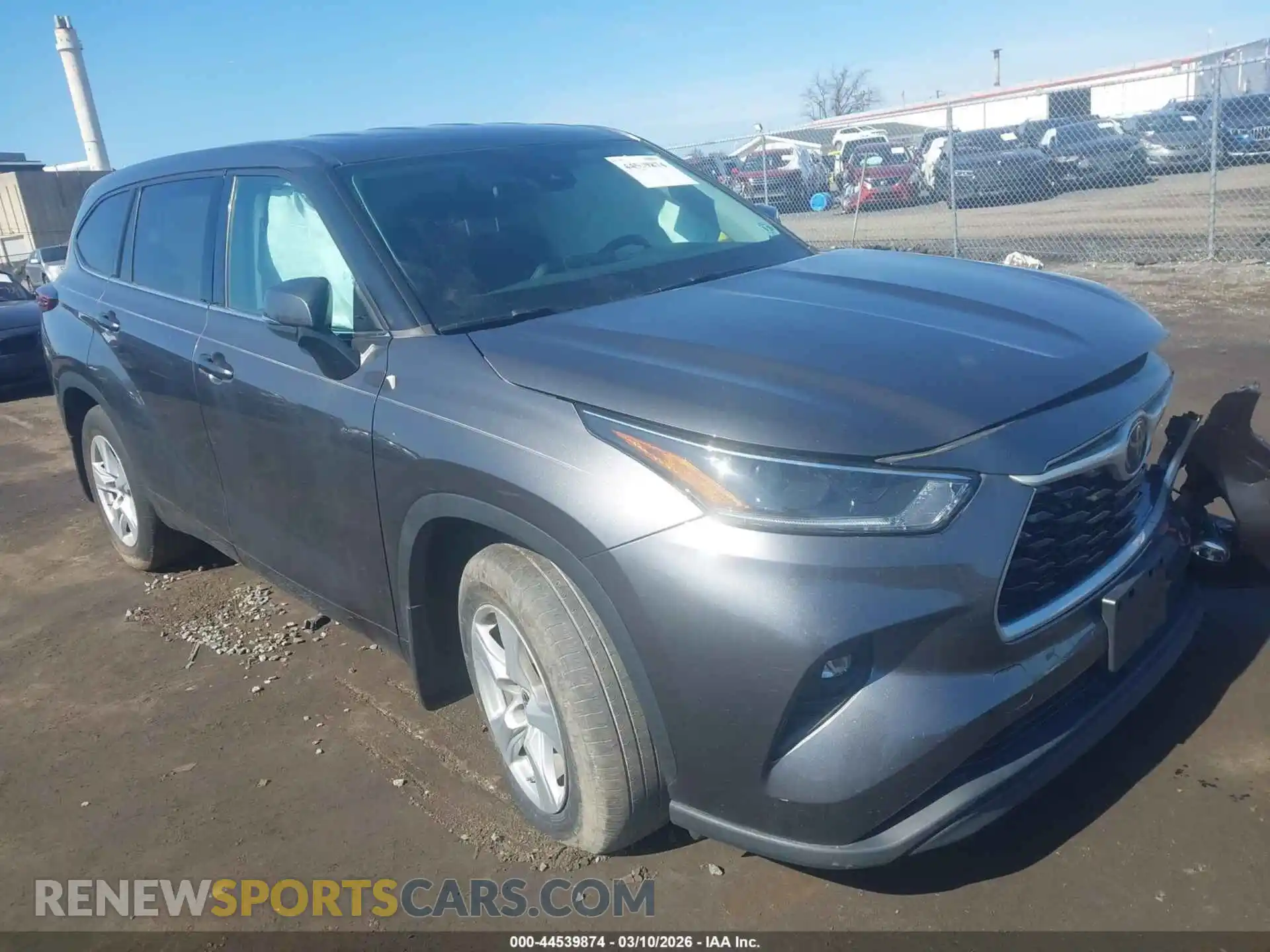 1 Photograph of a damaged car 5TDBZRBH6MS553583 TOYOTA HIGHLANDER 2021