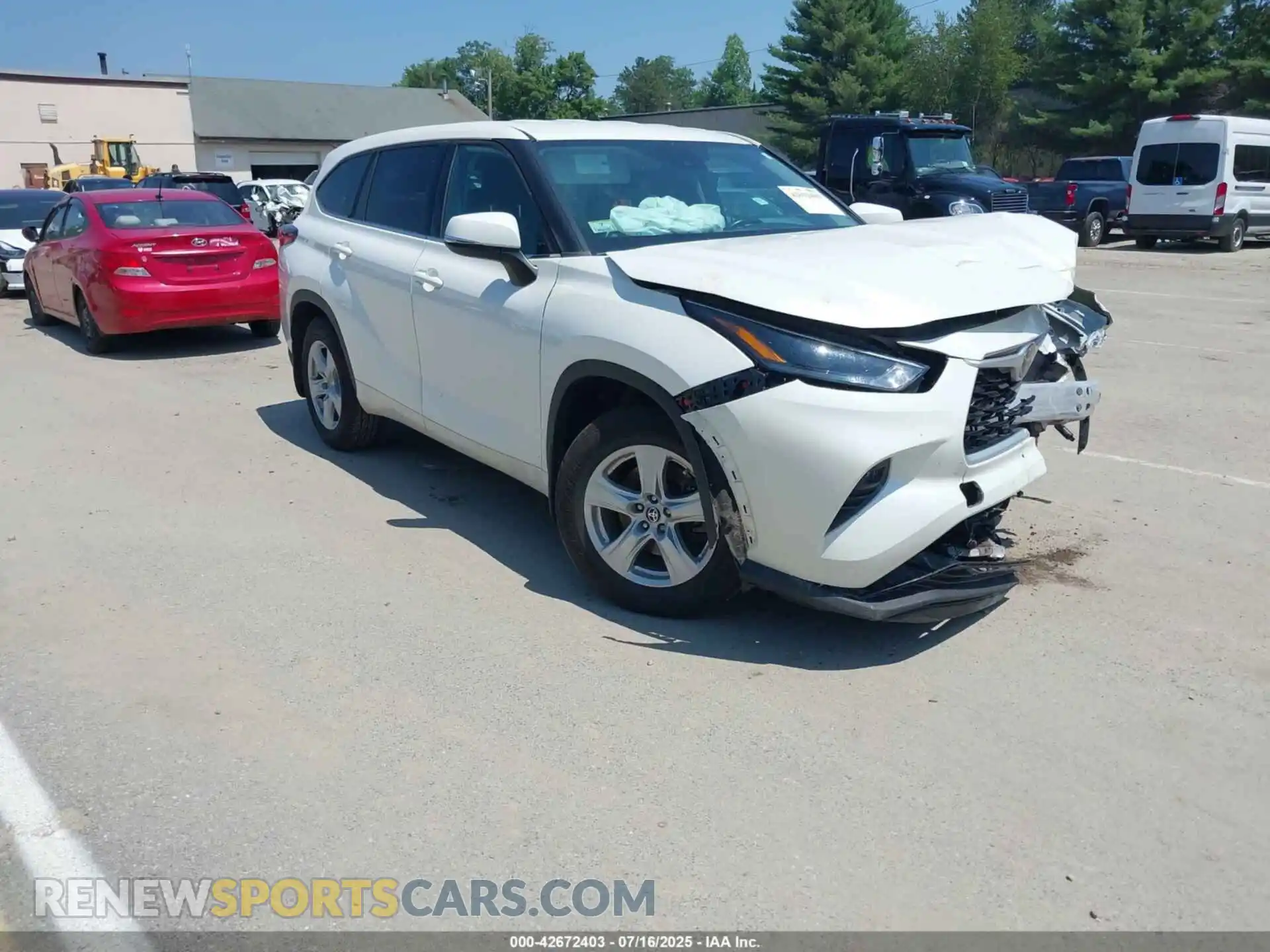 1 Photograph of a damaged car 5TDBZRBH7MS073004 TOYOTA HIGHLANDER 2021