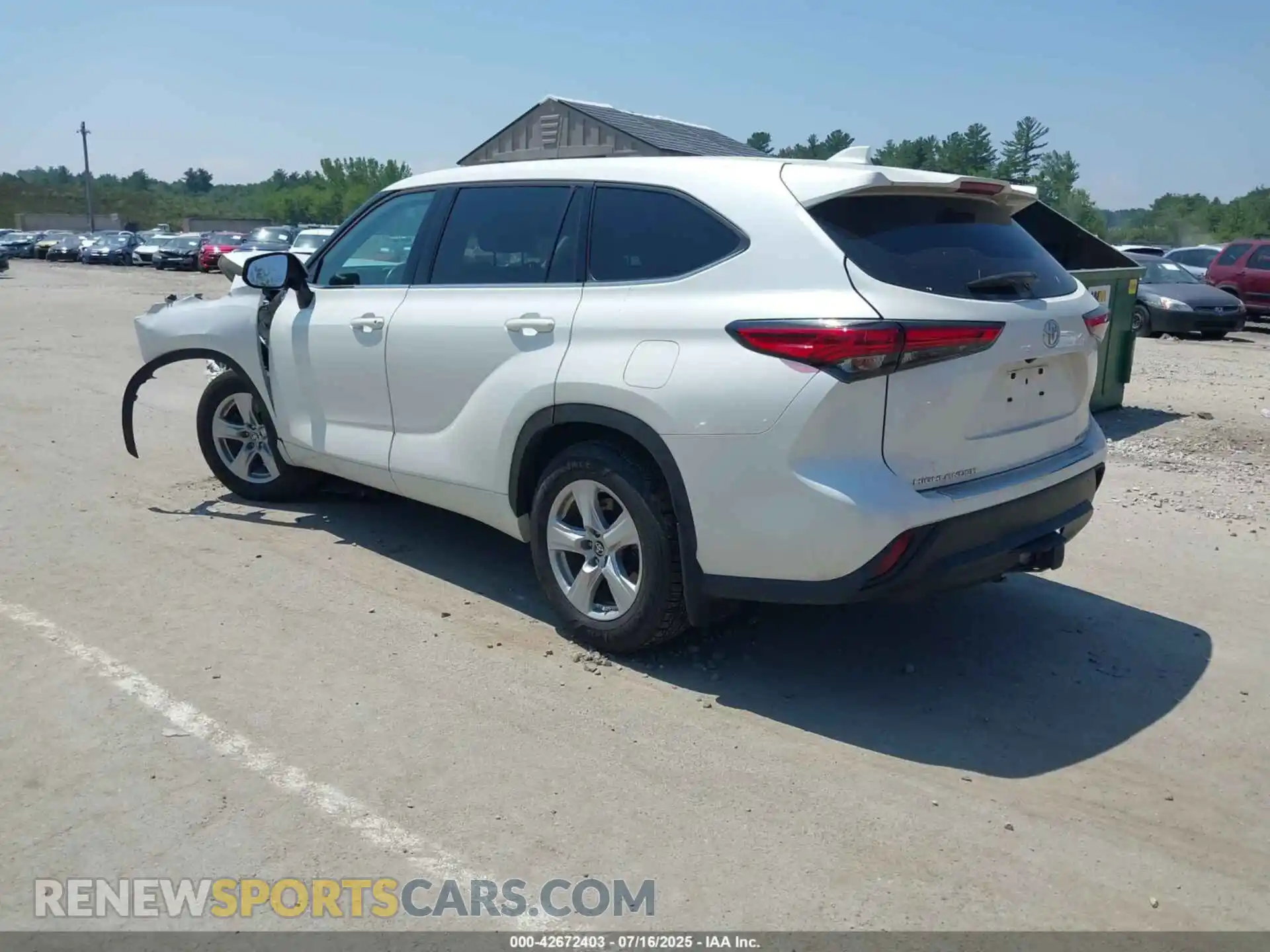 3 Photograph of a damaged car 5TDBZRBH7MS073004 TOYOTA HIGHLANDER 2021