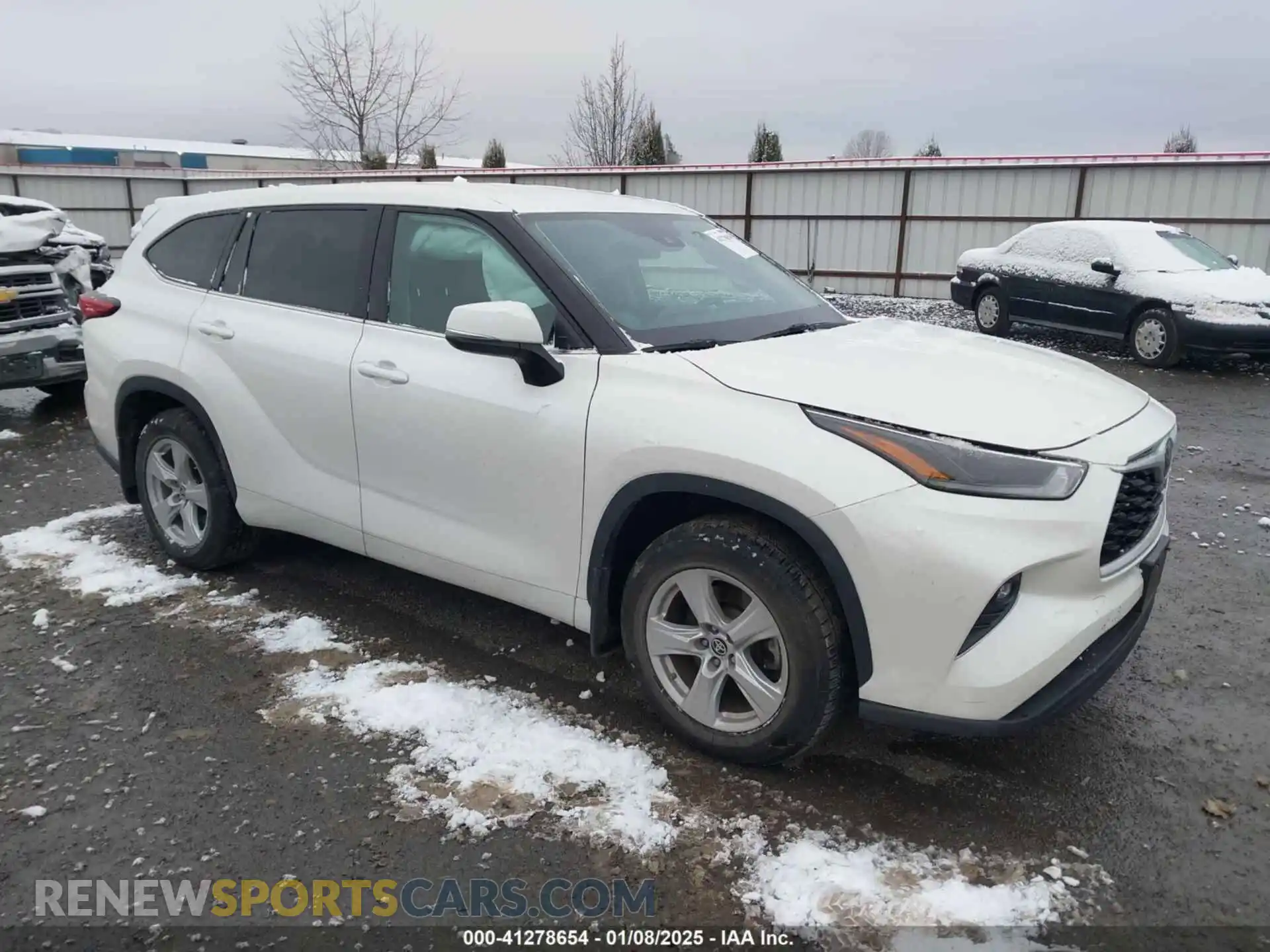 1 Photograph of a damaged car 5TDBZRBH7MS075982 TOYOTA HIGHLANDER 2021