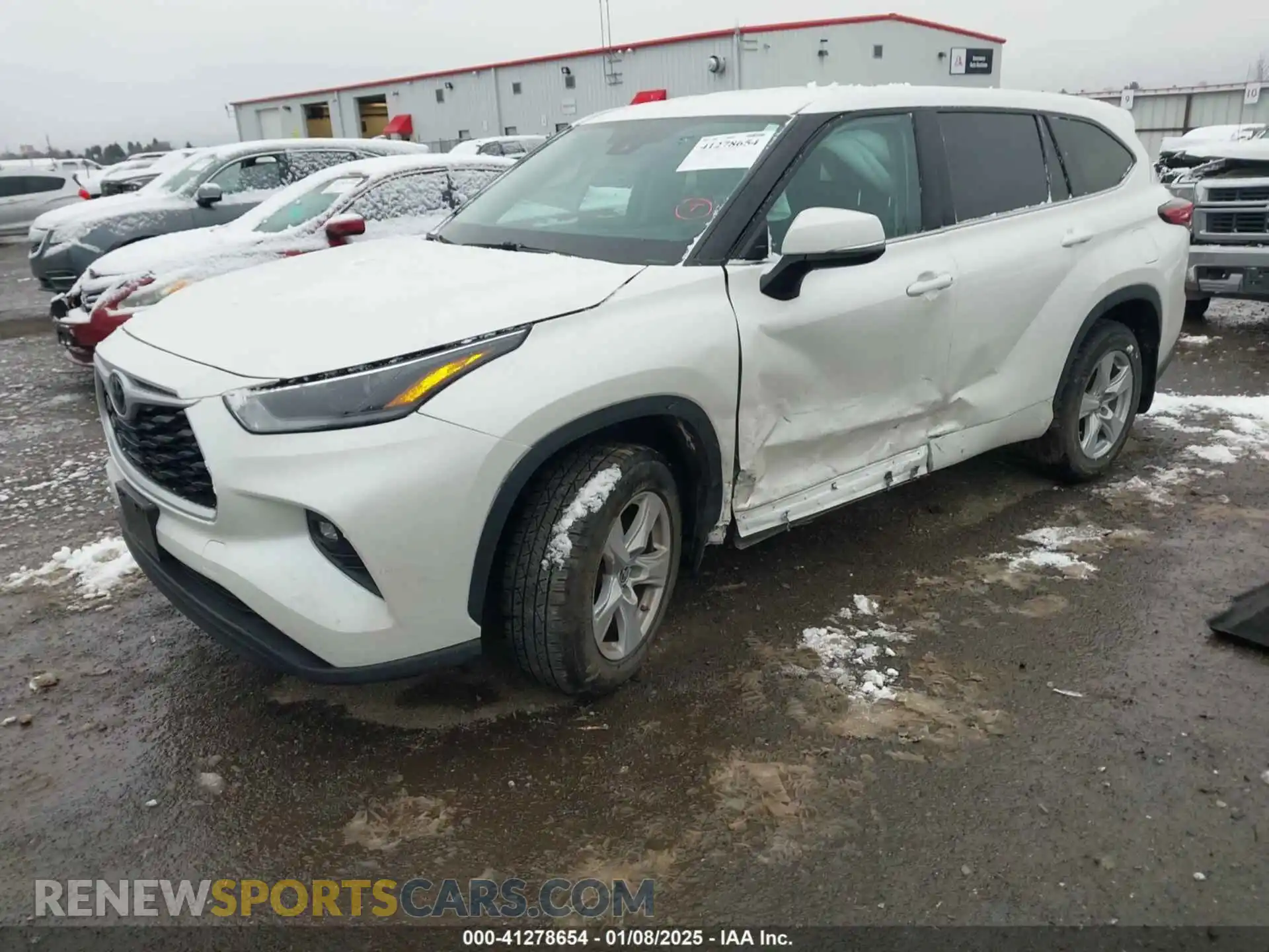 2 Photograph of a damaged car 5TDBZRBH7MS075982 TOYOTA HIGHLANDER 2021