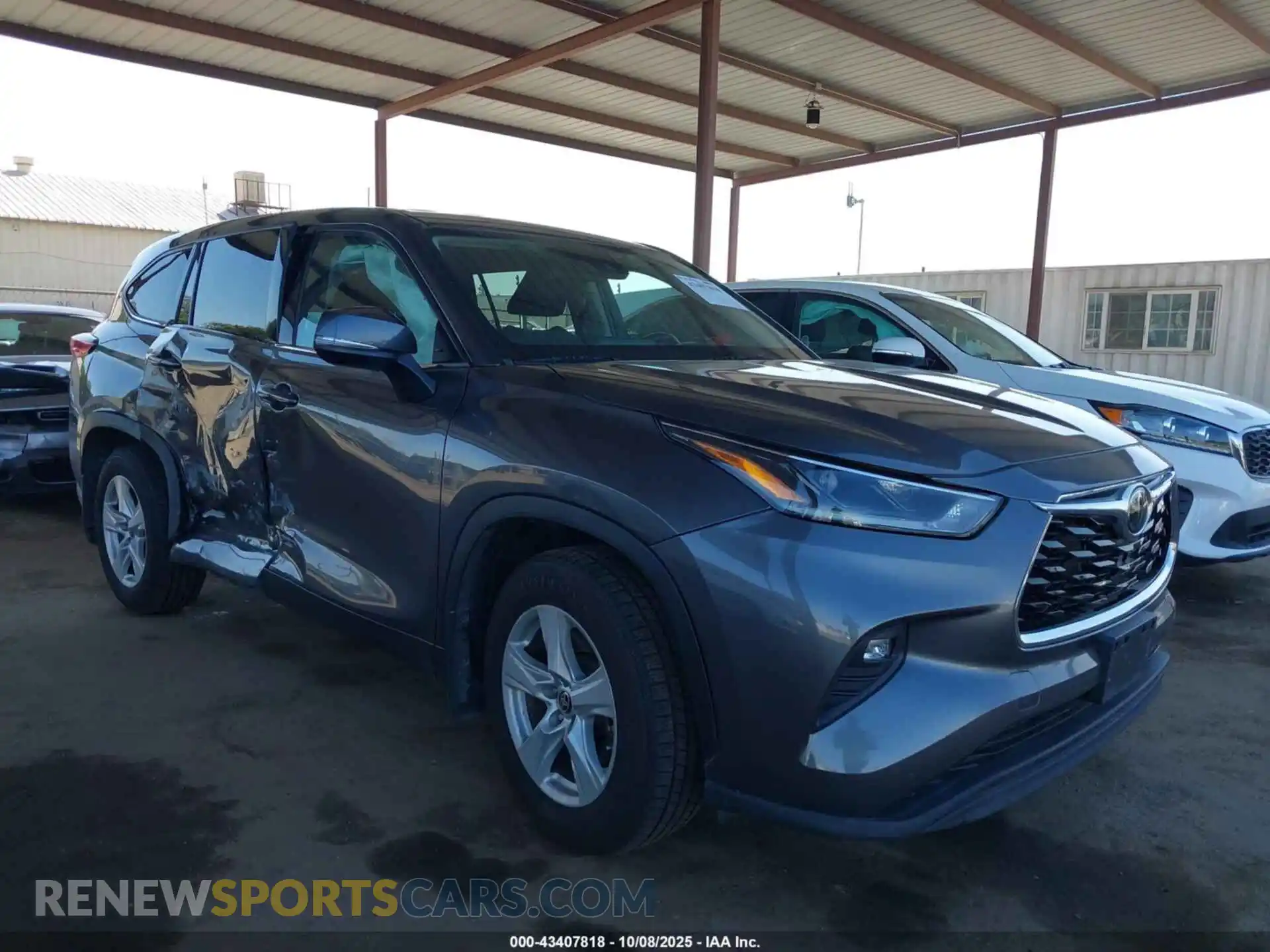 1 Photograph of a damaged car 5TDBZRBH7MS118992 TOYOTA HIGHLANDER 2021