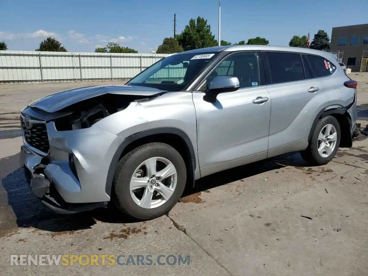 1 Photograph of a damaged car 5TDBZRBH7MS535433 TOYOTA HIGHLANDER 2021