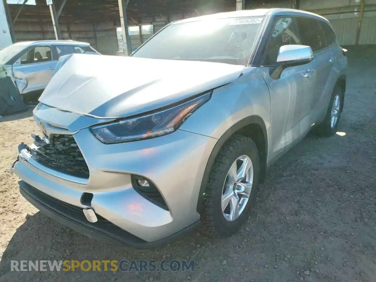 2 Photograph of a damaged car 5TDBZRBH7MS547310 TOYOTA HIGHLANDER 2021