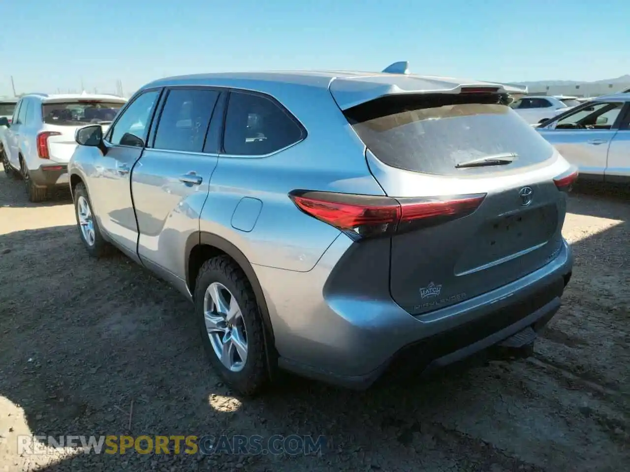 3 Photograph of a damaged car 5TDBZRBH7MS547310 TOYOTA HIGHLANDER 2021