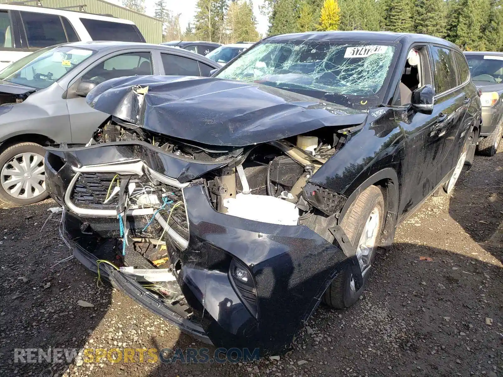 2 Фотография поврежденного автомобиля 5TDBZRBH8MS116975 TOYOTA HIGHLANDER 2021