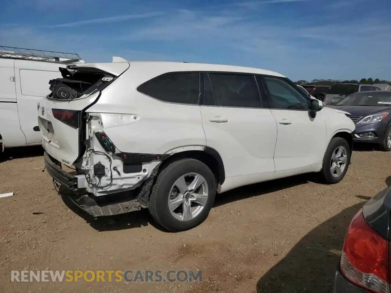 3 Photograph of a damaged car 5TDBZRBH8MS544349 TOYOTA HIGHLANDER 2021