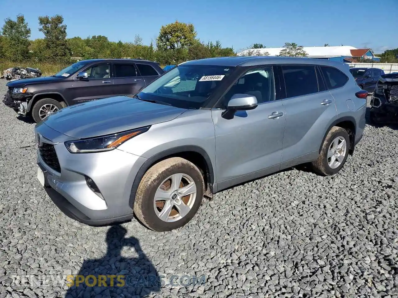 1 Photograph of a damaged car 5TDBZRBH8MS544691 TOYOTA HIGHLANDER 2021