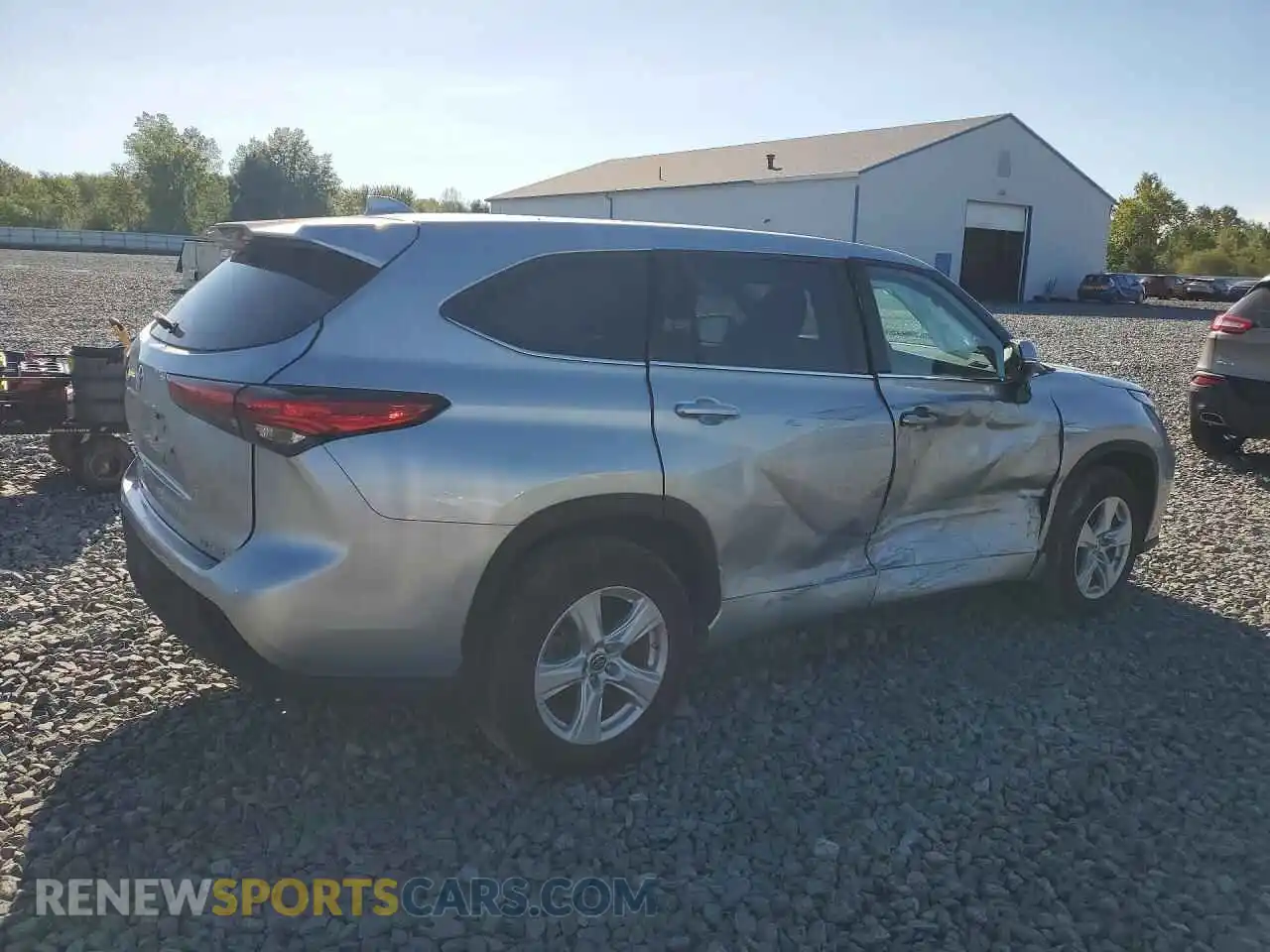 3 Photograph of a damaged car 5TDBZRBH8MS544691 TOYOTA HIGHLANDER 2021