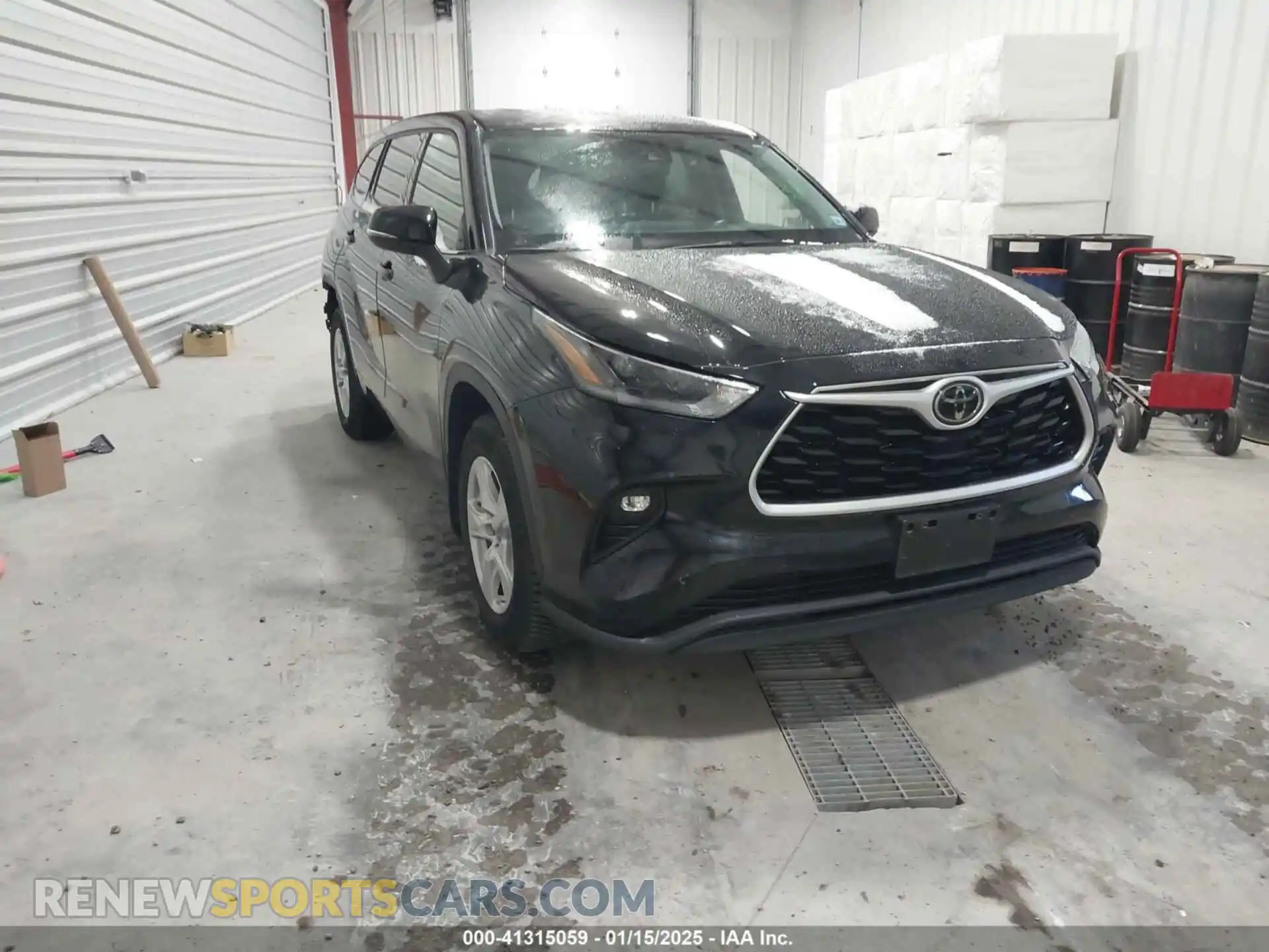 1 Photograph of a damaged car 5TDBZRBH9MS088412 TOYOTA HIGHLANDER 2021