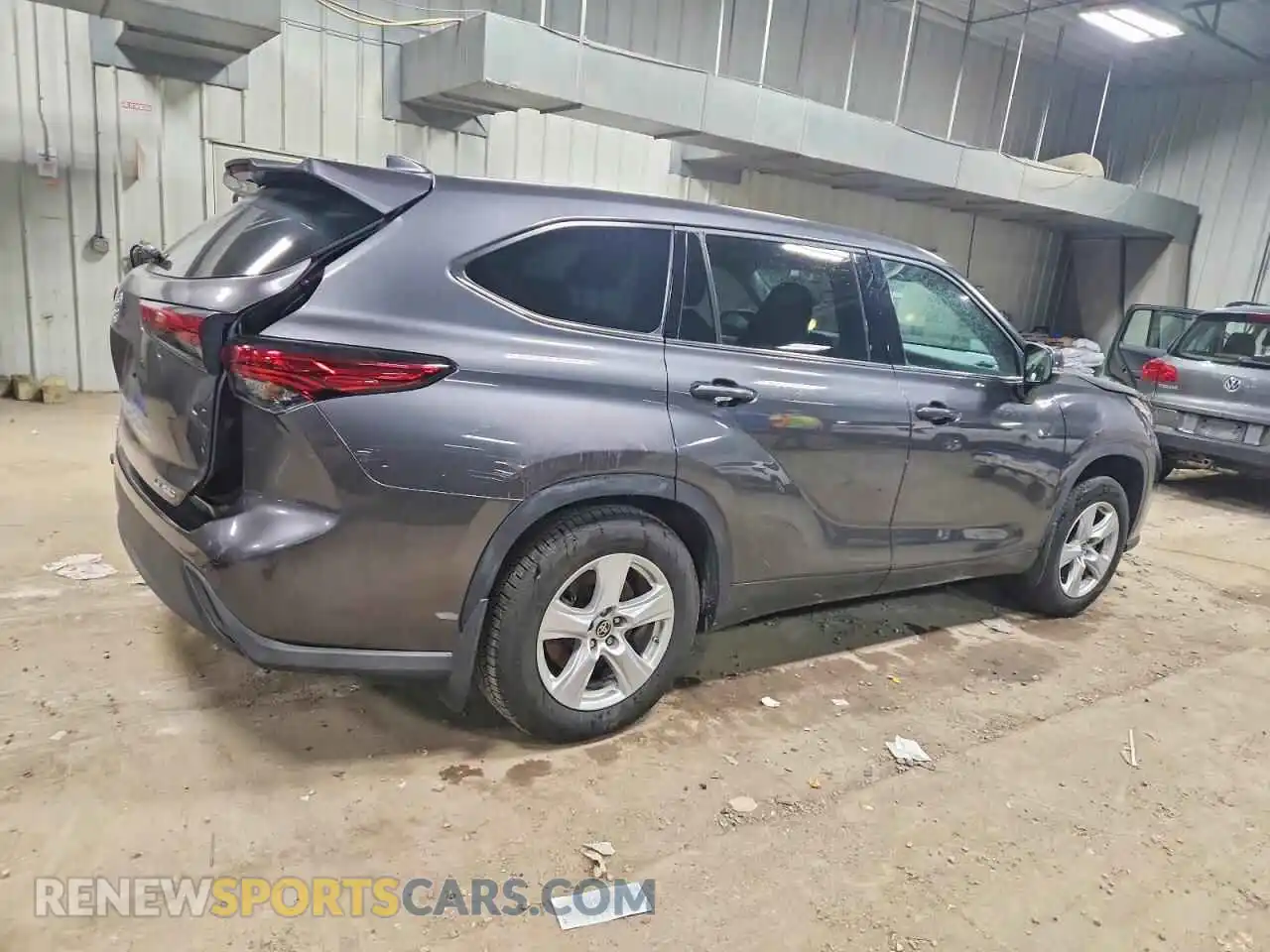 3 fotografías del automóvil dañado 5TDBZRBH9MS157213 TOYOTA HIGHLANDER 2021