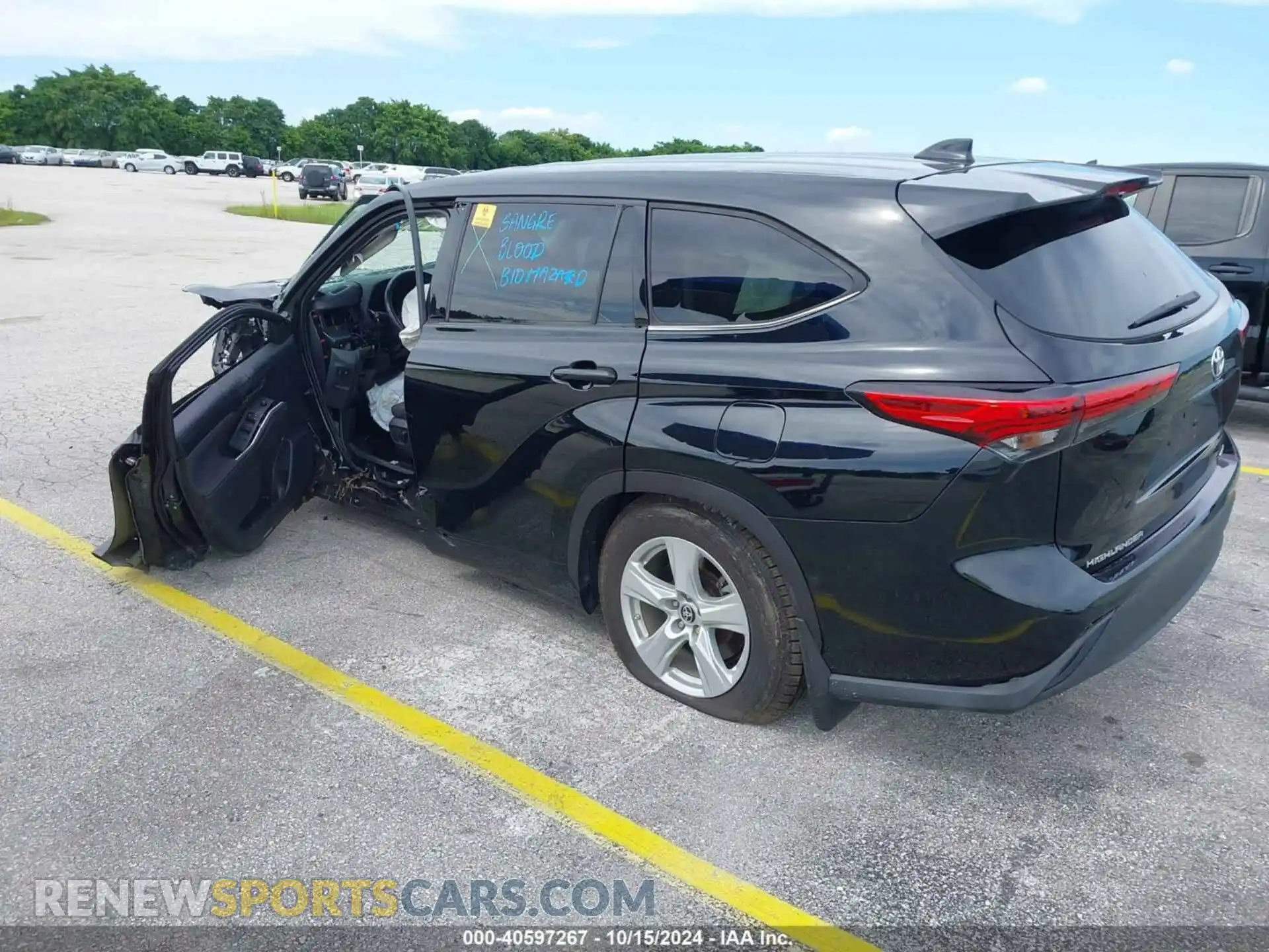 3 Photograph of a damaged car 5TDBZRBH9MS523106 TOYOTA HIGHLANDER 2021