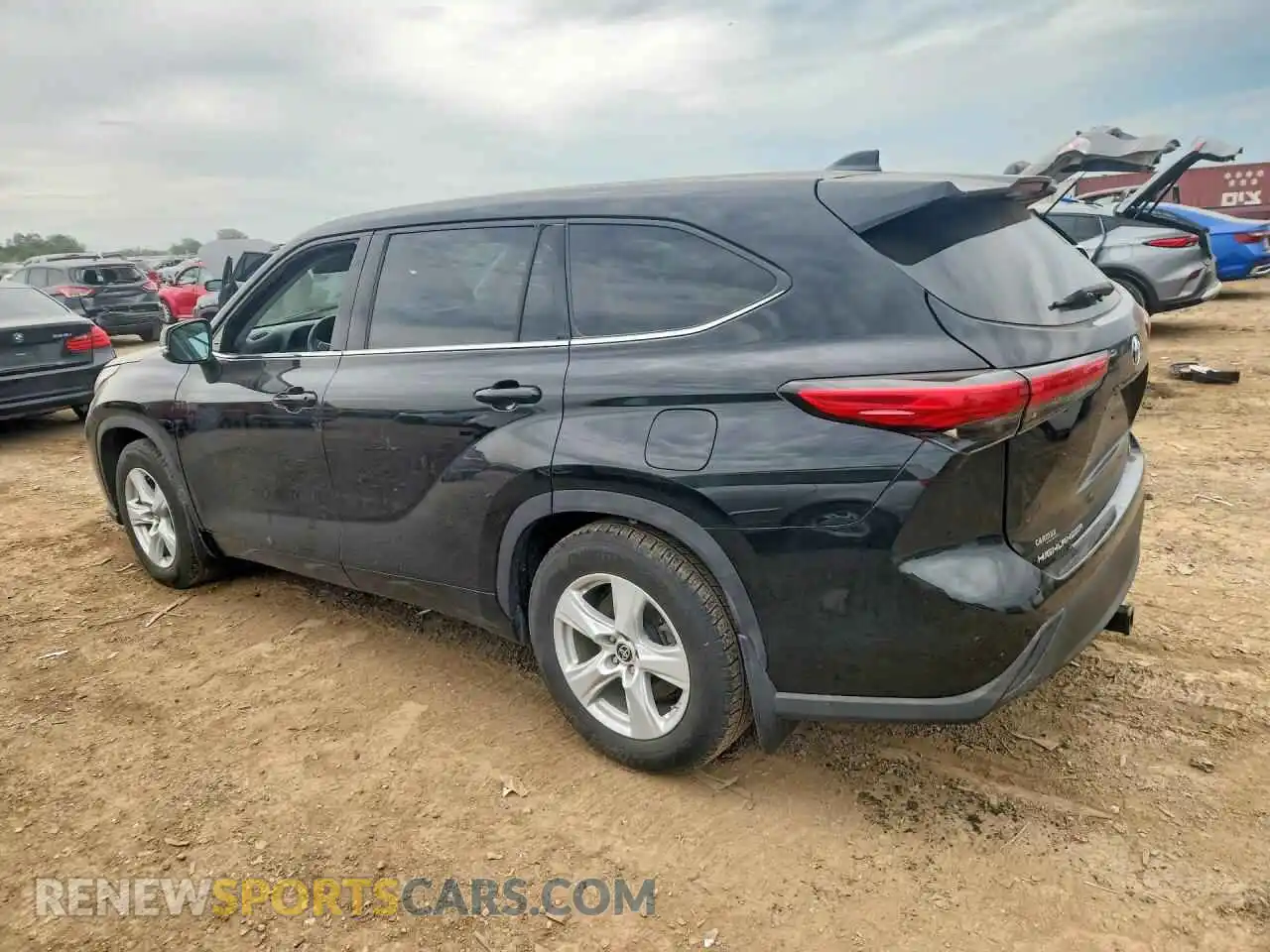2 fotografías del automóvil dañado 5TDBZRBH9MS524398 TOYOTA HIGHLANDER 2021