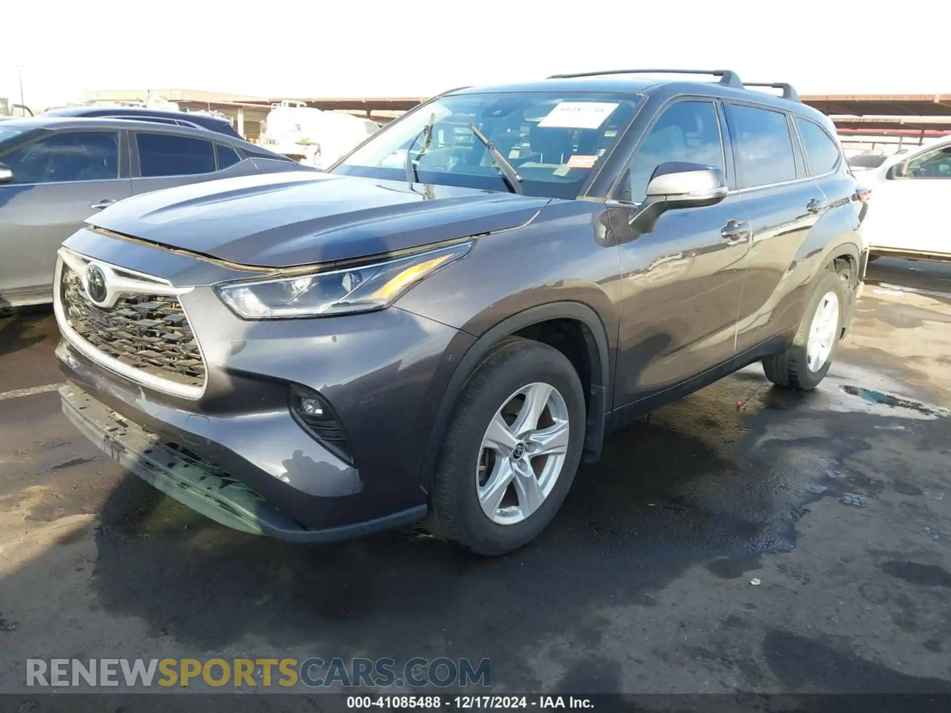 2 Photograph of a damaged car 5TDBZRBH9MS535563 TOYOTA HIGHLANDER 2021